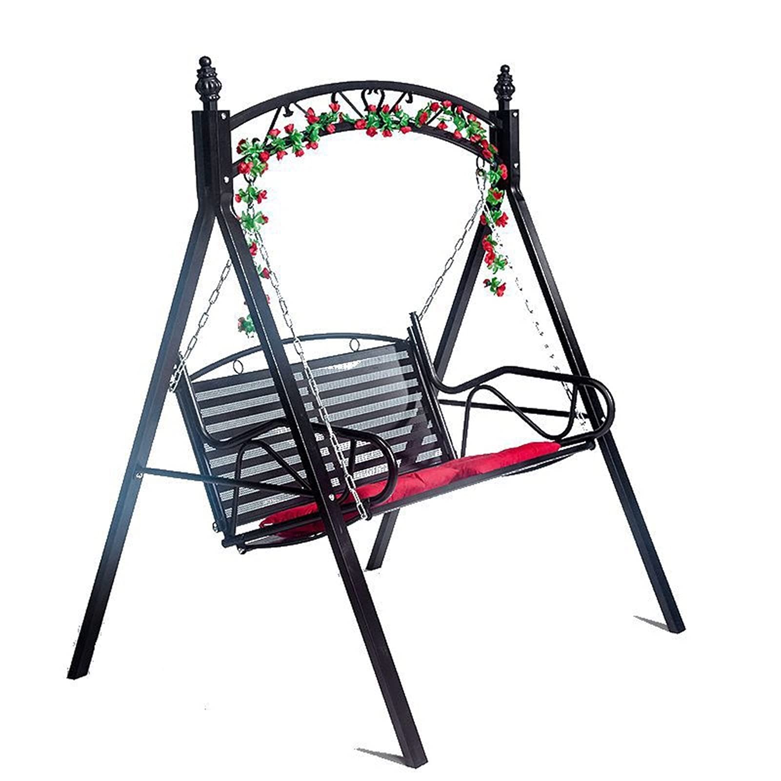 **Gold Outdoor Patio Swing Glider with Stand - Princess Swing Bed, Backyard Garden Porch Furniture, Hammock Bench for Relaxing - Perfect for Lounging, Reading & Enjoying Nature**