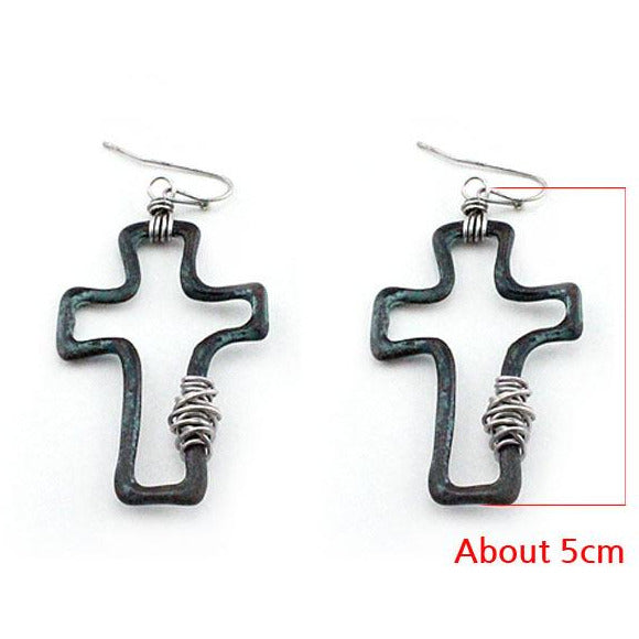 Stylish Cross Earrings for Women - Trendy Religious Jewelry Gift for Everyday Wear & Special Occasions
