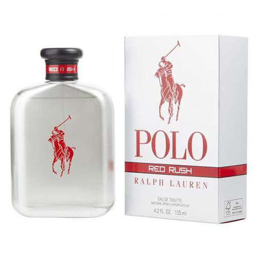 Ralph Lauren Polo Red Rush 125ml Eau de Toilette for Men - Fresh Citrus & Woody Fragrance for Day & Night Wear, Office & Date Nights