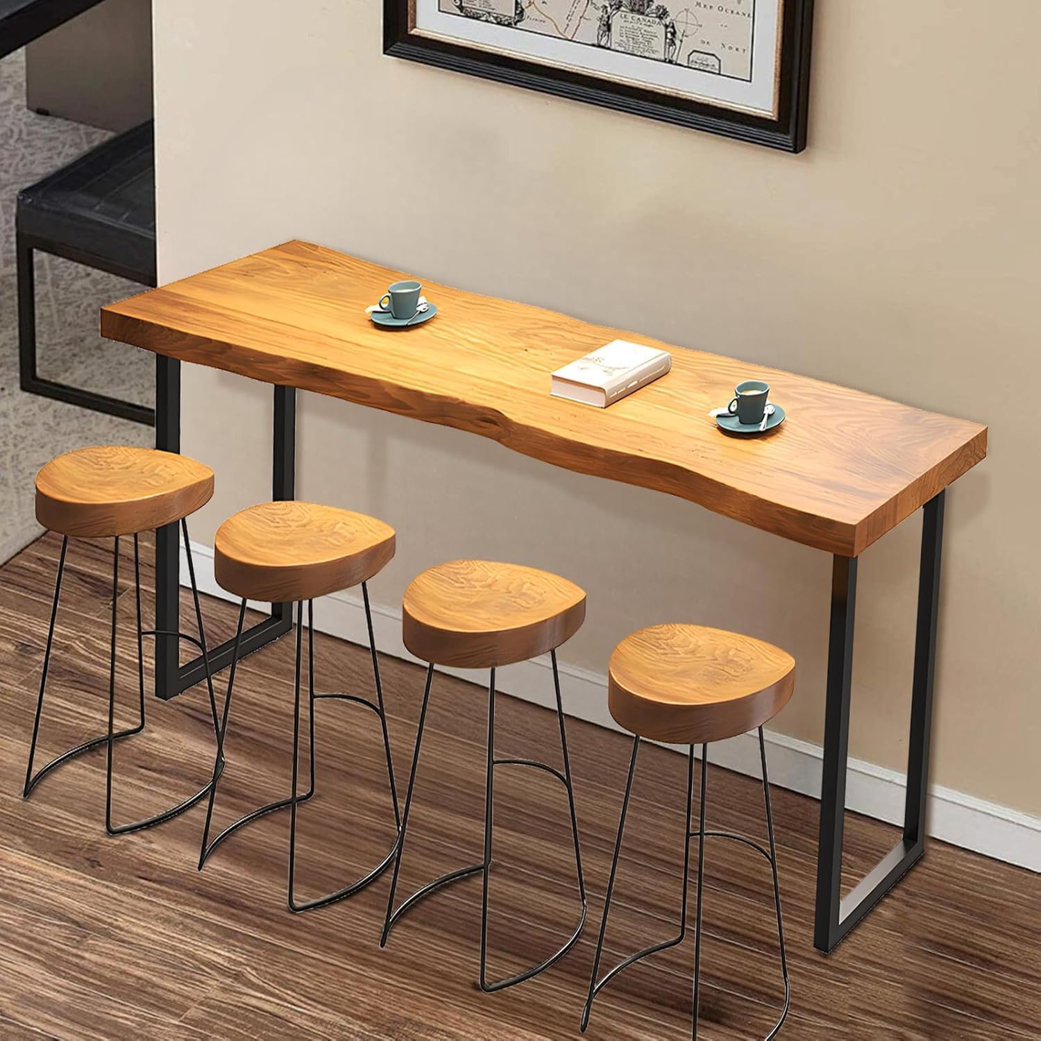 Live Edge Narrow Bar Table - 47.2