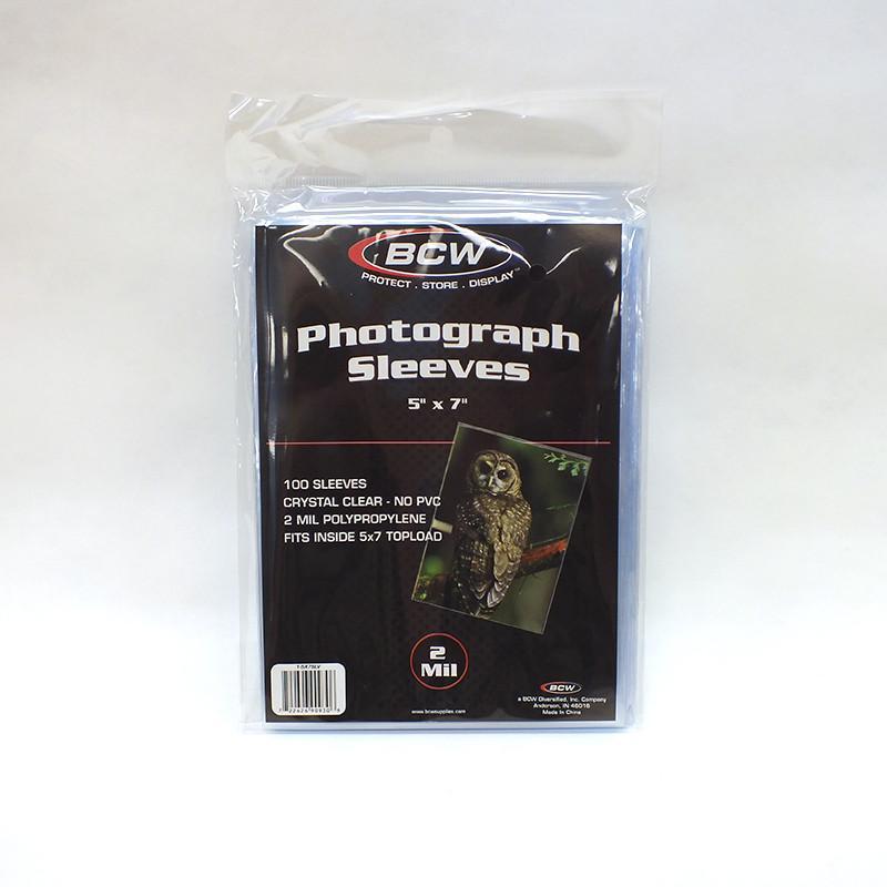 5 x 7 Photo Sleeves (100 Pack) - Acid-Free Archival Quality Photo Protectors for Scrapbooking, Albums & Framing - Perfect for Preserving 5x7 Photos, Artwork & Documents