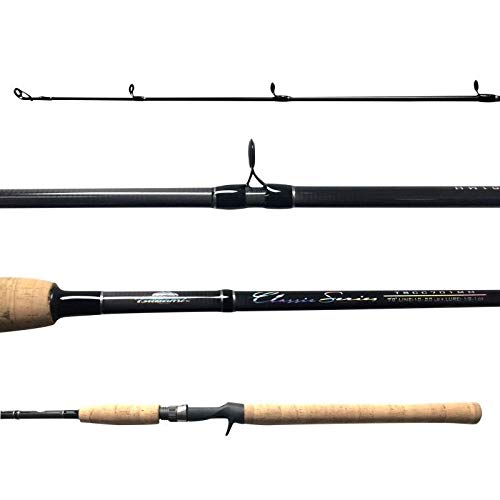 Tsunami Classic Travel Rods 7ft 3-Piece Spinning & Conventional Fishing Rod - Portable for Saltwater & Freshwater Fishing, Beach & Boat Angling