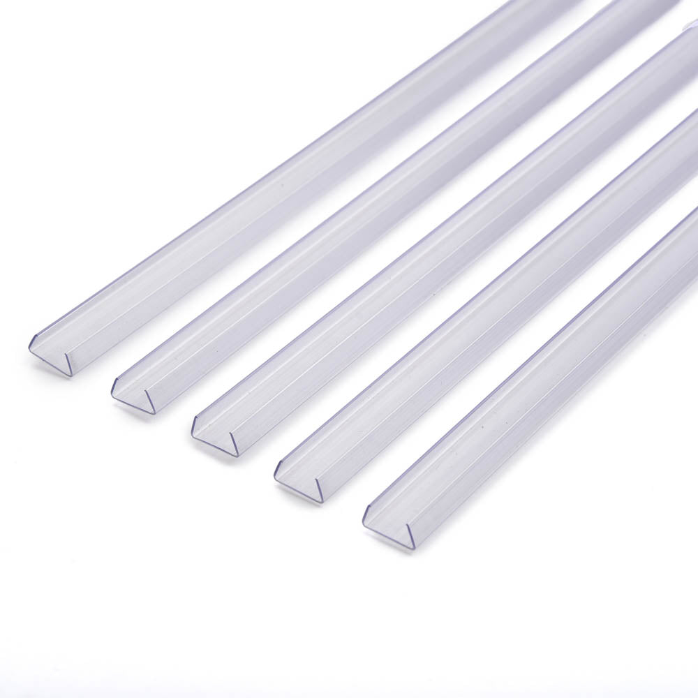 TheLAShop 3ft Clear Plastic U Channels (9/16
