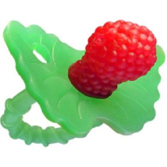 Organic Raz Berry Teether for Babies - Safe & Natural Soothing Teething Toy for Infants - Perfect for On-the-Go Pain Relief & Gum Massage