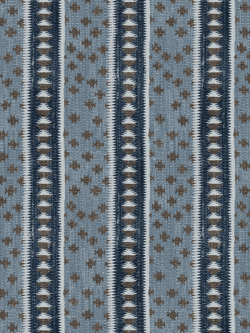Nathan Turner Northstar Stripe Wallpaper - Blue & Brown Geometric Pattern Peel and Stick Wallpaper for Living Room, Bedroom, or Home Office Decor