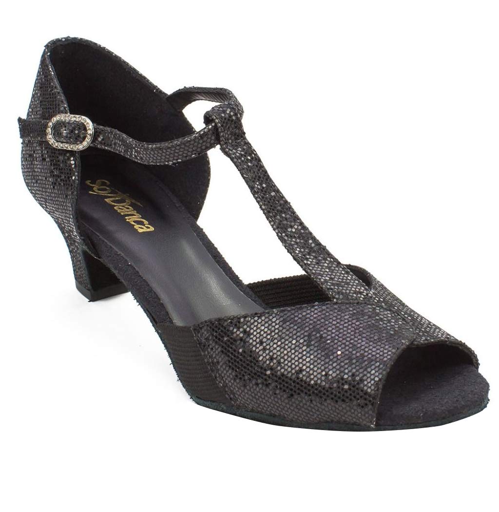 So Danca Women's Open Toe Ballroom Dance Shoes with 1.5