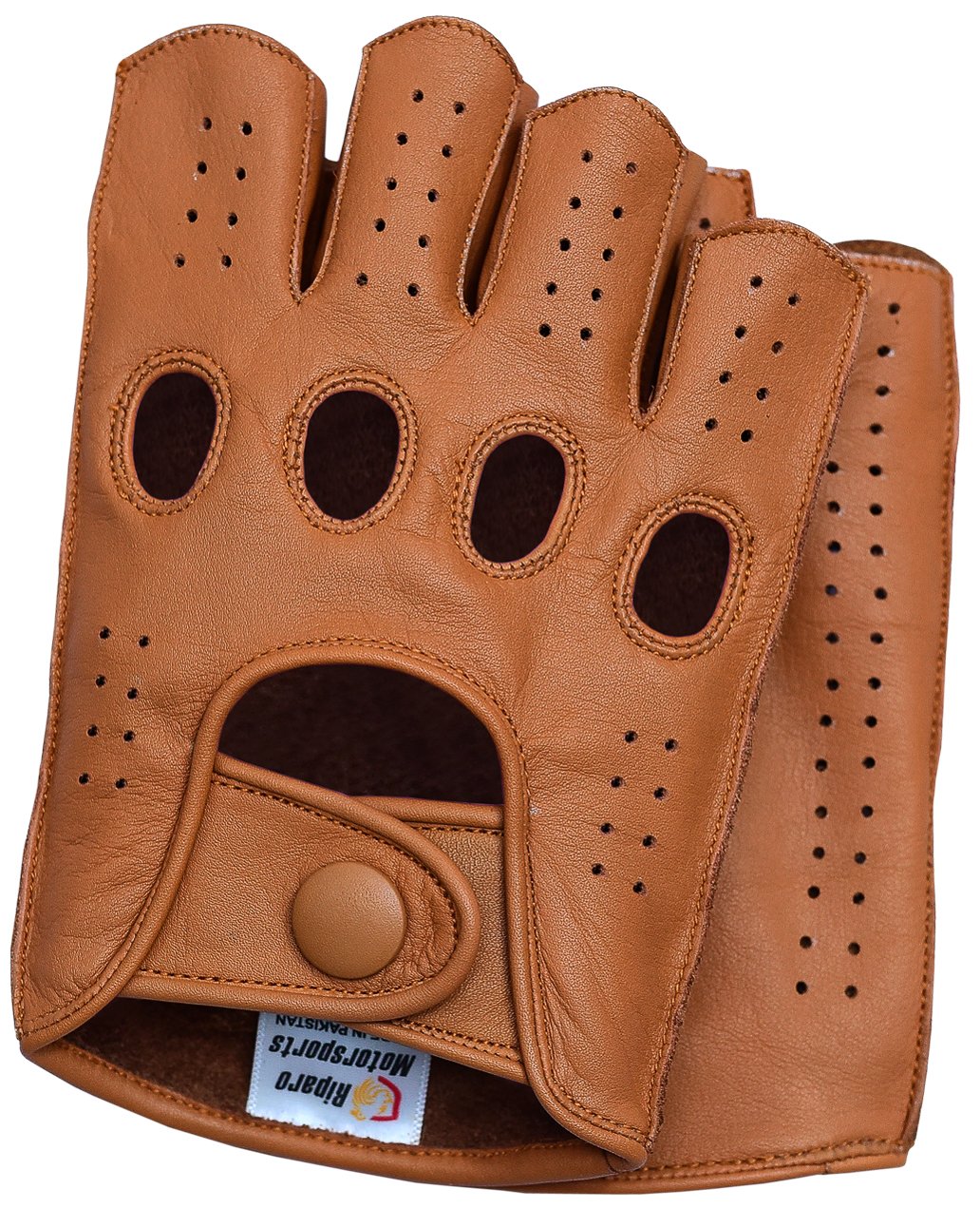 Men's Fingerless Leather Gloves for Driving, Motorcycle Riding, Cycling & Cosplay - Breathable Comfort for Bikers, Drivers & Costume Enthusiasts