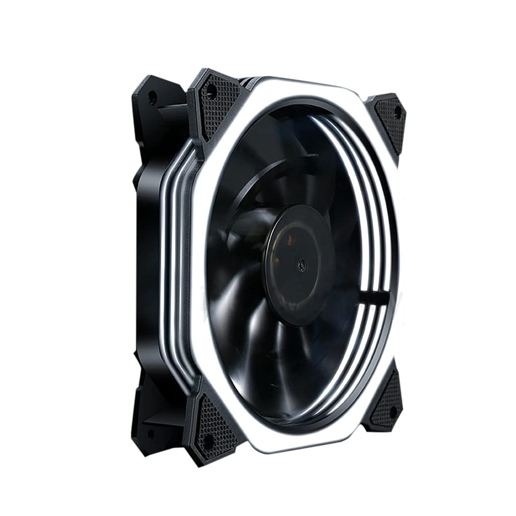 120mm RGB CPU Cooler Fan - 12V Computer Case Cooling Fan with LED Light, Ultra Quiet PC Radiator Fan for Gaming PC, Desktop, Workstation - Color D