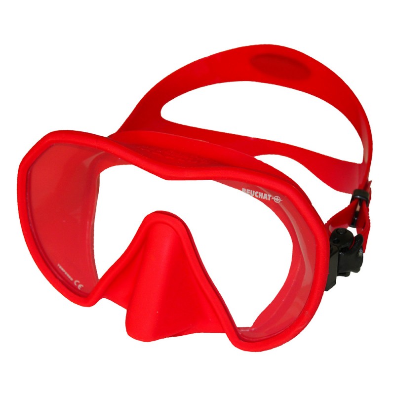 Beuchat Maxlux S Red Spearfishing Wetsuit - Premium Neoprene Diving Suit for Warm Water Spearfishing & Scuba Diving