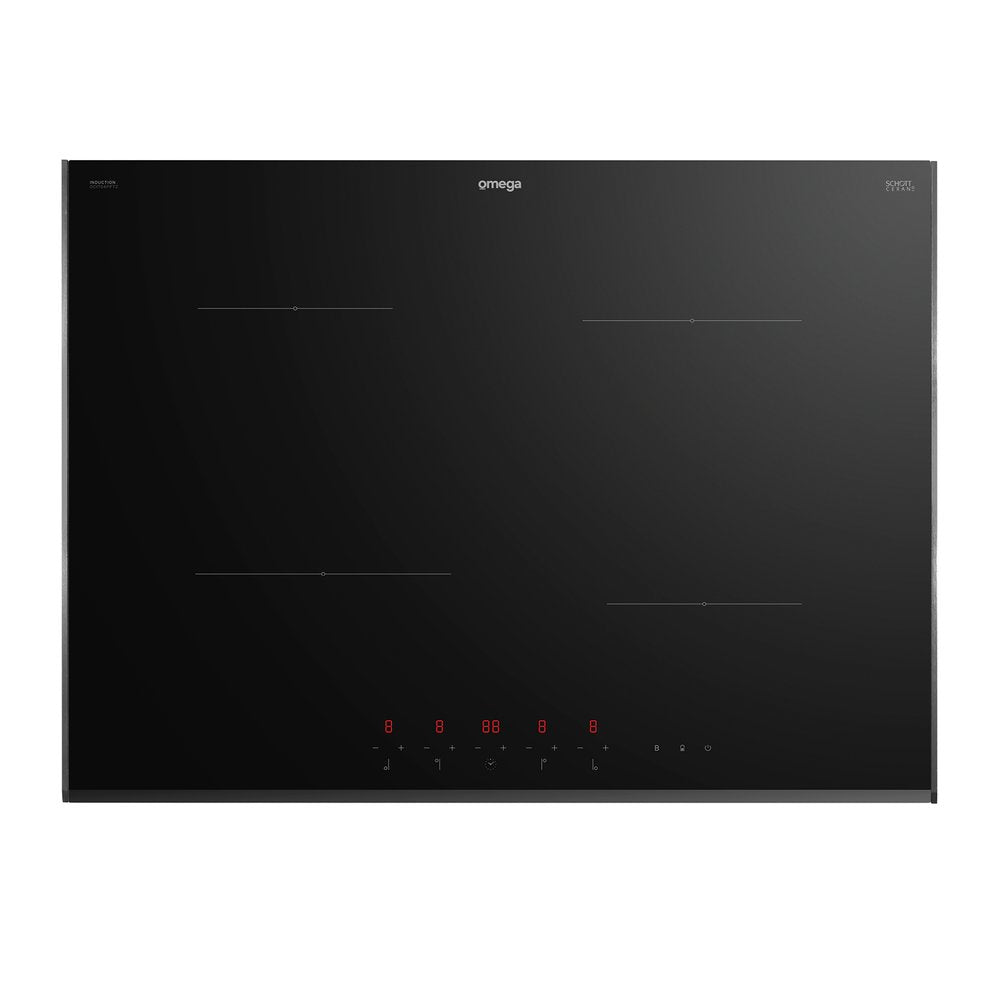 Omega 70cm Induction Cooktop - 10 Amp Power Phasing OCI704PPTZ - Fast Heating, Energy Efficient for Home Kitchen & Commercial Use