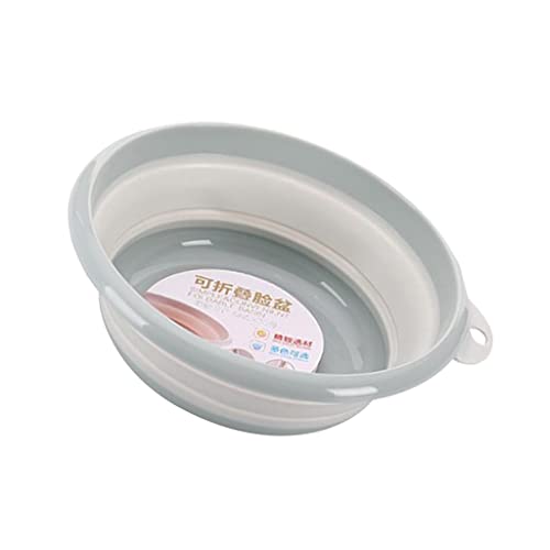 BPA-Free Collapsible Silicone Basin Bowl - Portable Kitchen Sink for Camping, Fishing, BBQ, Travel & Outdoor Activities (Green)