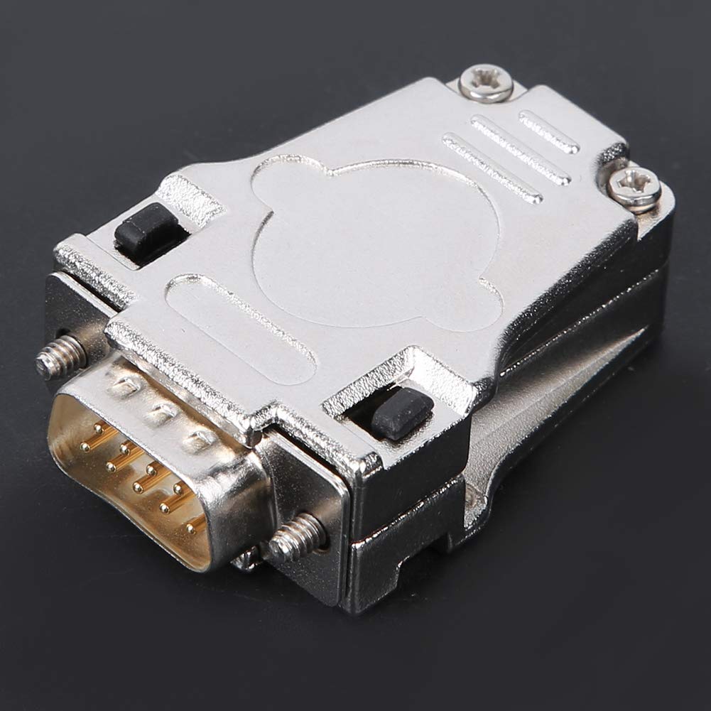 DB9P 180 Degree Right Angle Connector Charger - High Quality Electrical Engineering Adapter for Industrial Equipment & Computer Systems (Perfect for Server Racks, Automation Controls & Network Installations)