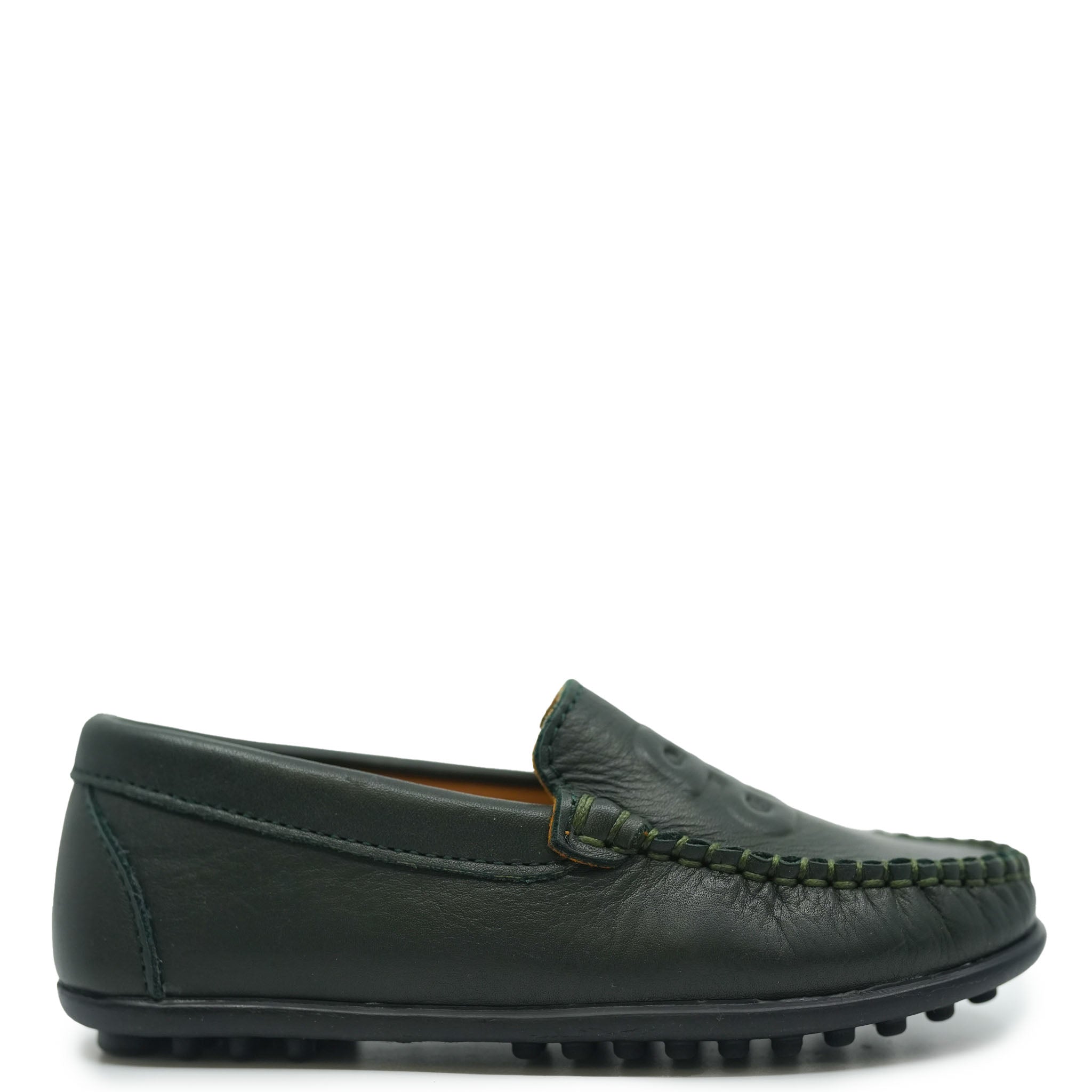 Porte Hunter Green Logo Loafer Shoes for Men - Comfortable Slip-On Dress Shoes for Business & Casual Wear