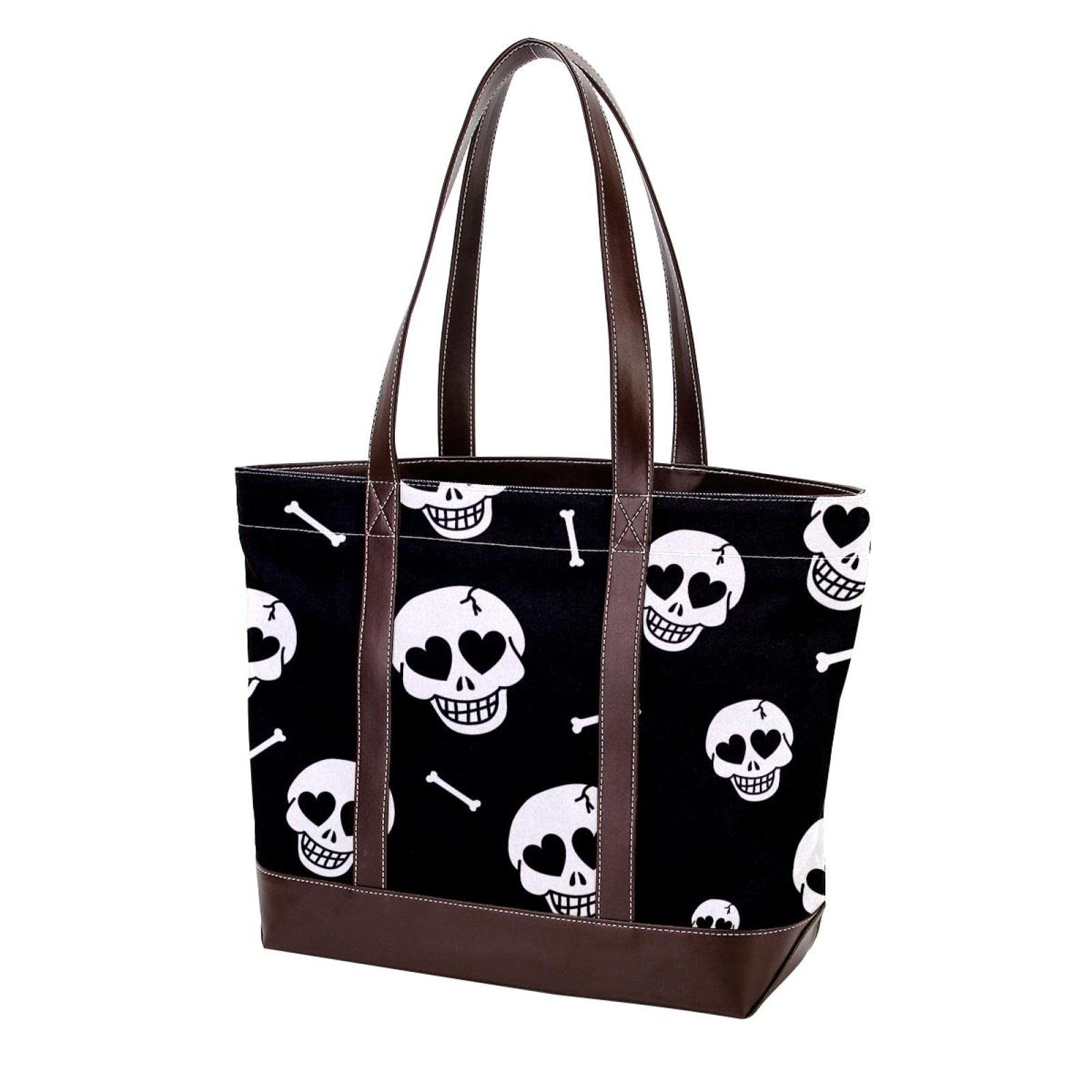 **Poppy Flowers Field Tote Bag - Large Leather & Canvas Shoulder Bag for Women - Stylish Top Handle Satchel Hobo Purse - Perfect for Work, Travel & Shopping**