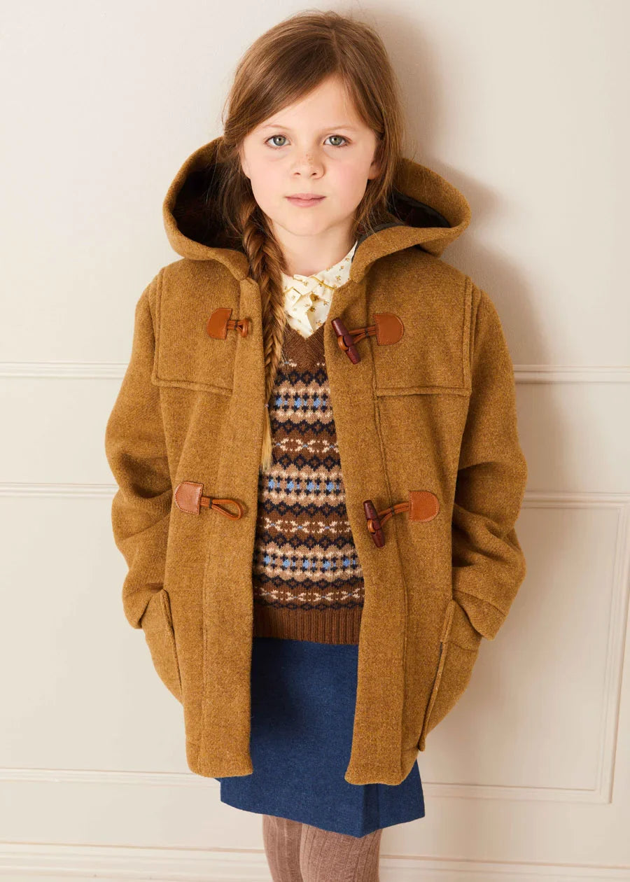 Fair Isle Knitted Vest for Girls - Cozy Winter Wear for School, Outdoor & Holiday Outfits