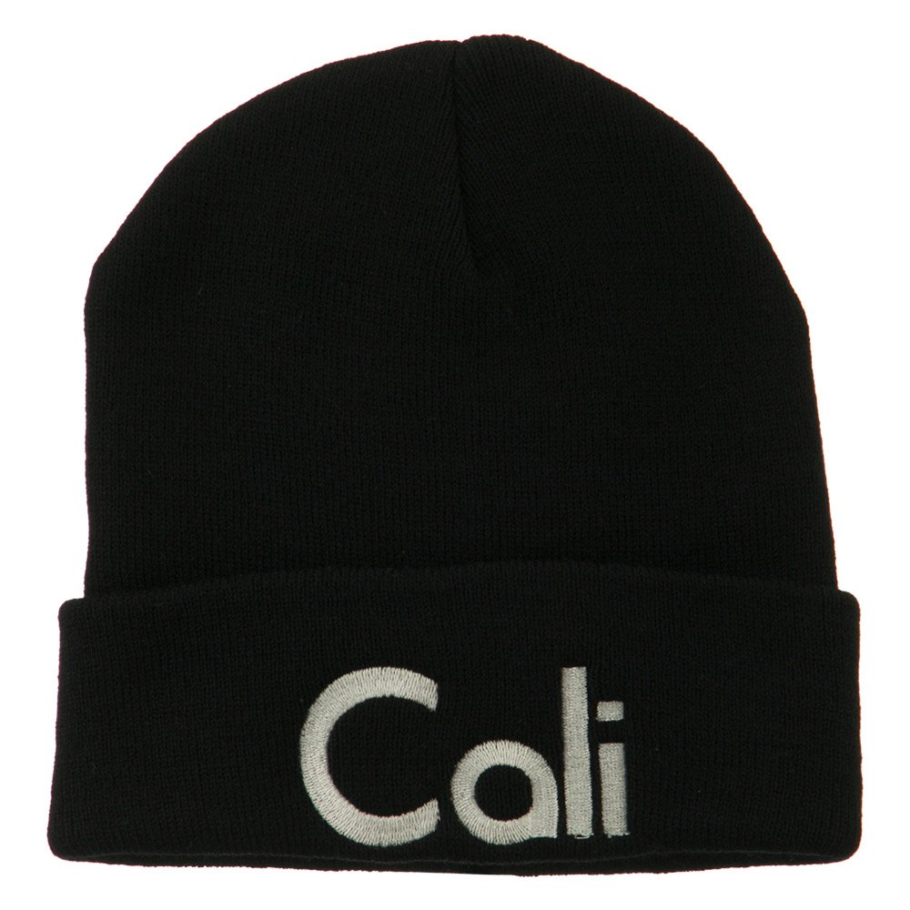 e4Hats.com California Embroidered Long Beanie - Warm Winter Knit Hat for Men & Women - Perfect for Skiing, Snowboarding and Cold Weather Activities