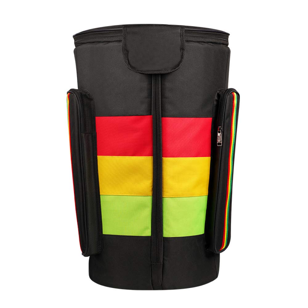 Portable Waterproof Djembe Drum Bag - Black Shoulder Backpack for 13 Inch African Drums | Perfect for Travel, Performances & Storage