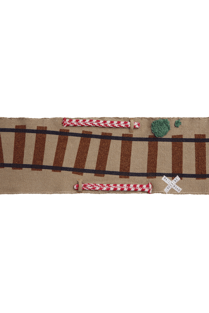 Lorena Canals Soft Toy Ride & Roll Train - Washable Plush Toy for Kids & Toddlers | Perfect for Playtime, Nursery Decor, and Travel Companion