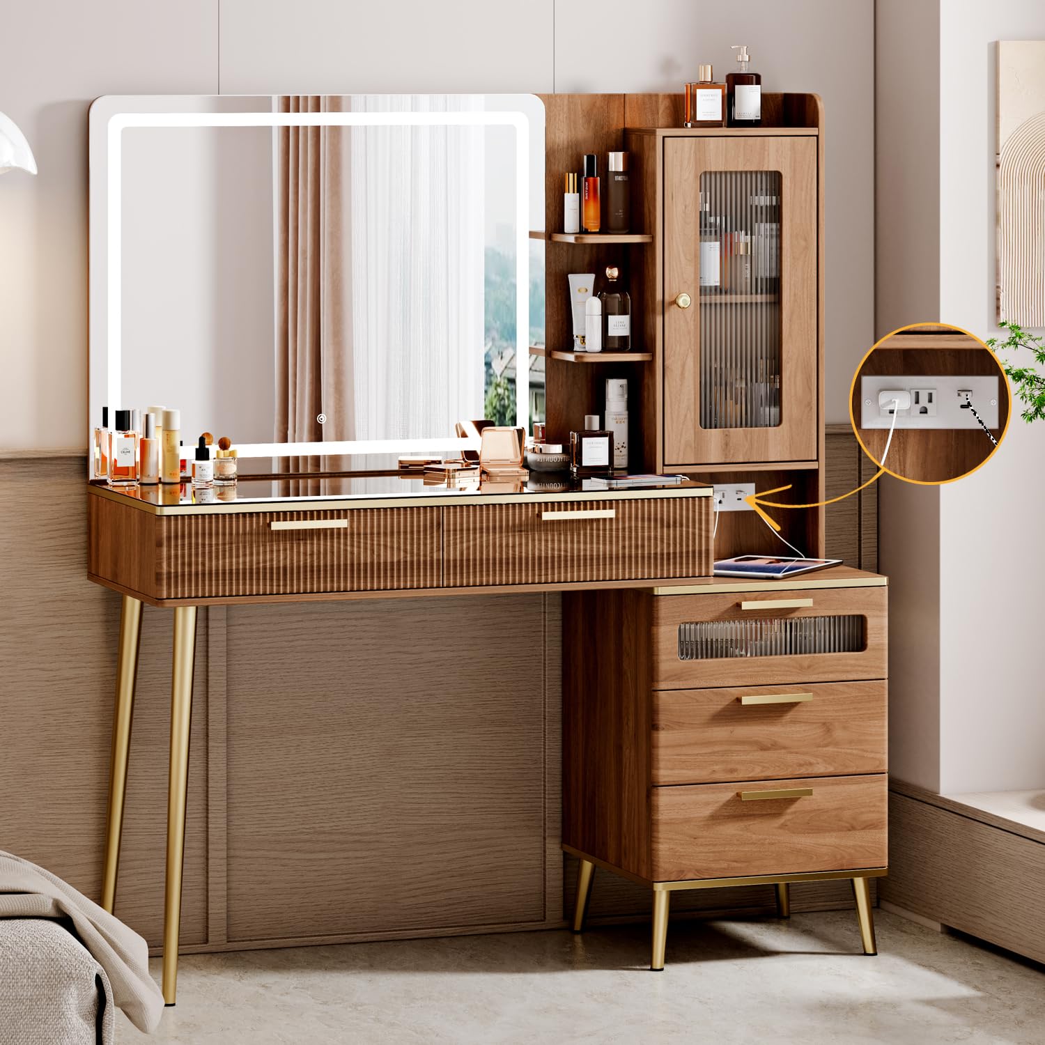 Modern Vanity Desk with 29.53