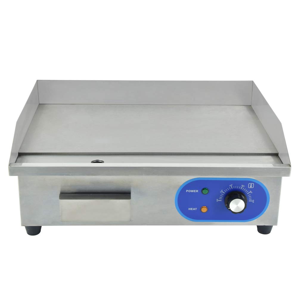 Commercial Electric Griddle Flat Top Grill - 1500W 22