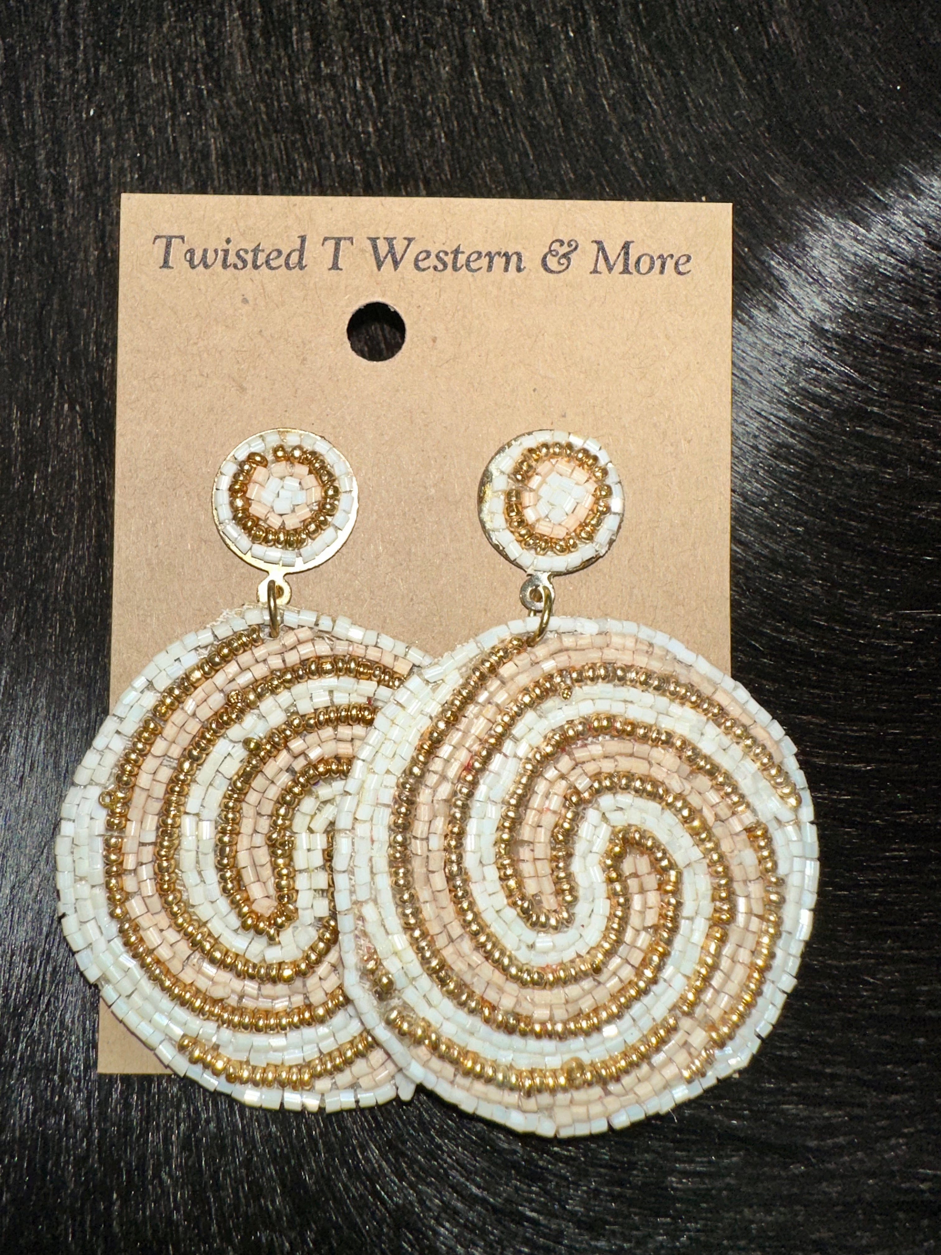 Seaside Swirl Seed Bead Earrings - Handmade Bohemian Dangle Earrings for Women - Perfect for Beach Vacations & Summer Parties