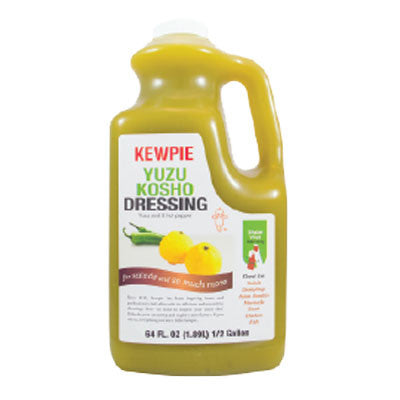 Kewpie Oil-Free Yuzu Kosho Citrus Chili Dressing - 64 fl oz (1890 ml) - Japanese Salad Dressing, Marinade & Dipping Sauce for Asian Cuisine