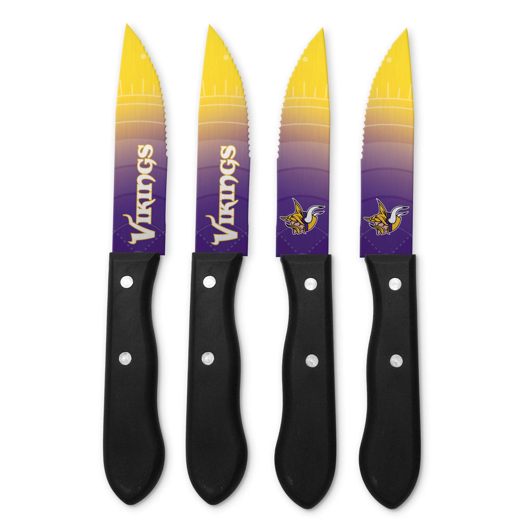 Premium NFL-Themed Steak Knife Set - Unisex Stainless Steel Steak Knives for Grilling, BBQ & Meat Cutting - Perfect for Game Day Parties & Sports Fans