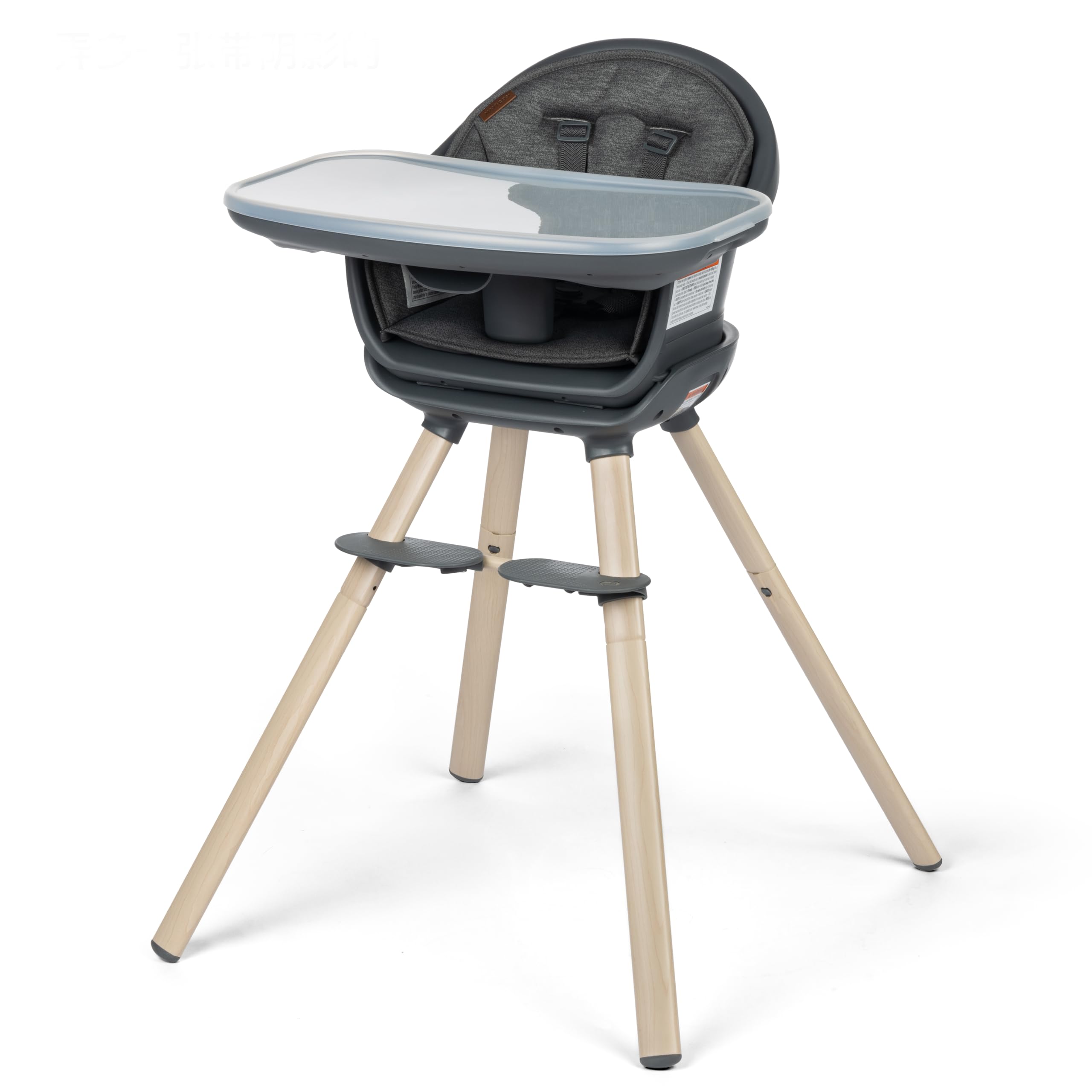 Maxi-Cosi Moa 8-in-1 Convertible High Chair for Babies & Toddlers - Lightweight Compact Design, Machine Washable, Classic Graphite - Perfect for Dining, Feeding & Playtime at Home or Travel