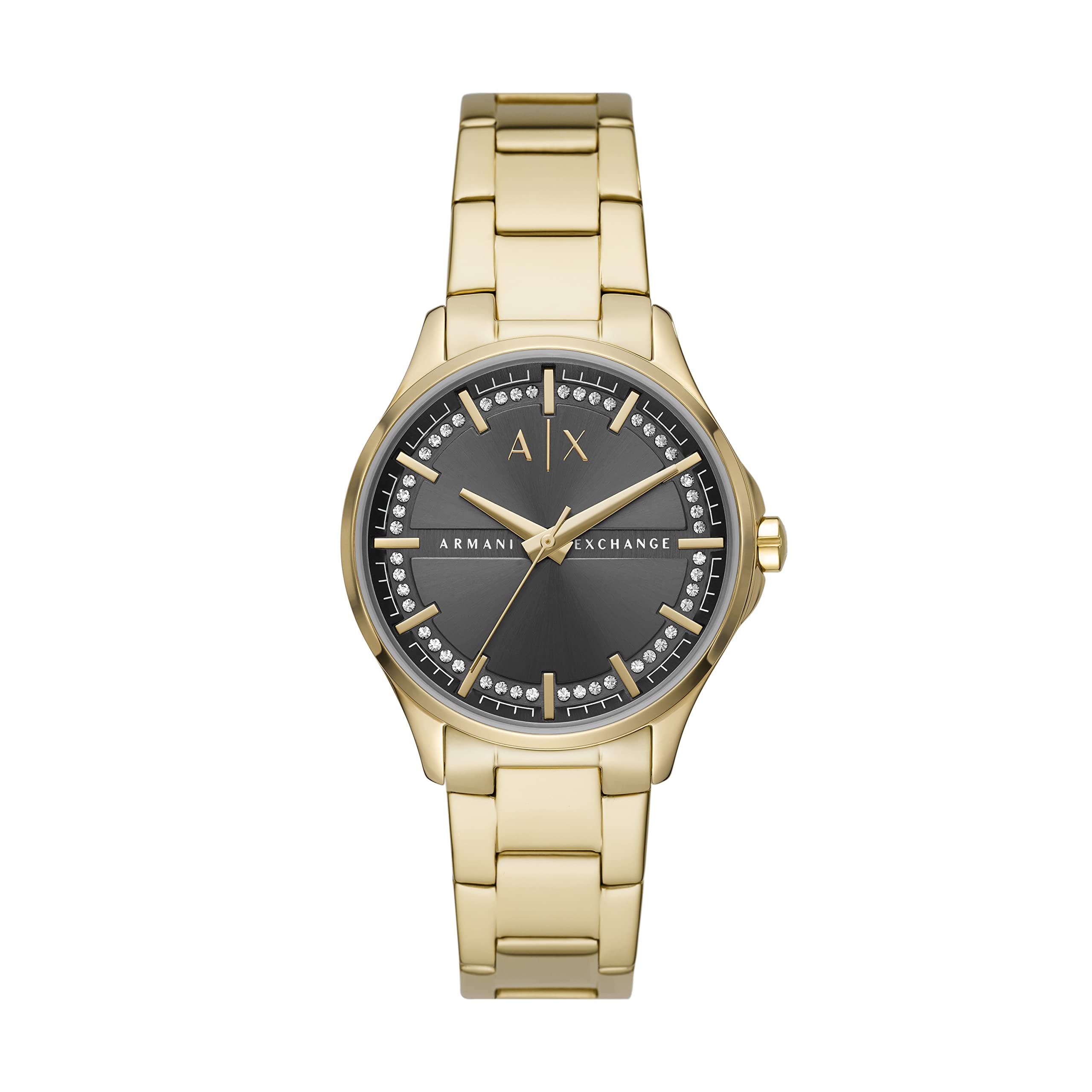 Armani Exchange Women's Stainless Steel Three-Hand Dress Watch - Elegant Timepiece for Business, Office & Formal Occasions