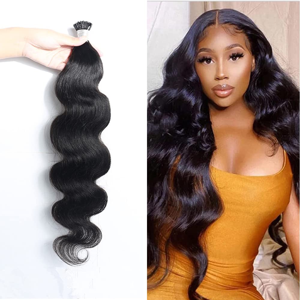 100% Brazilian Human Hair Extensions - Body Wave Microlink Bundles (100 Strands, 100g, 30