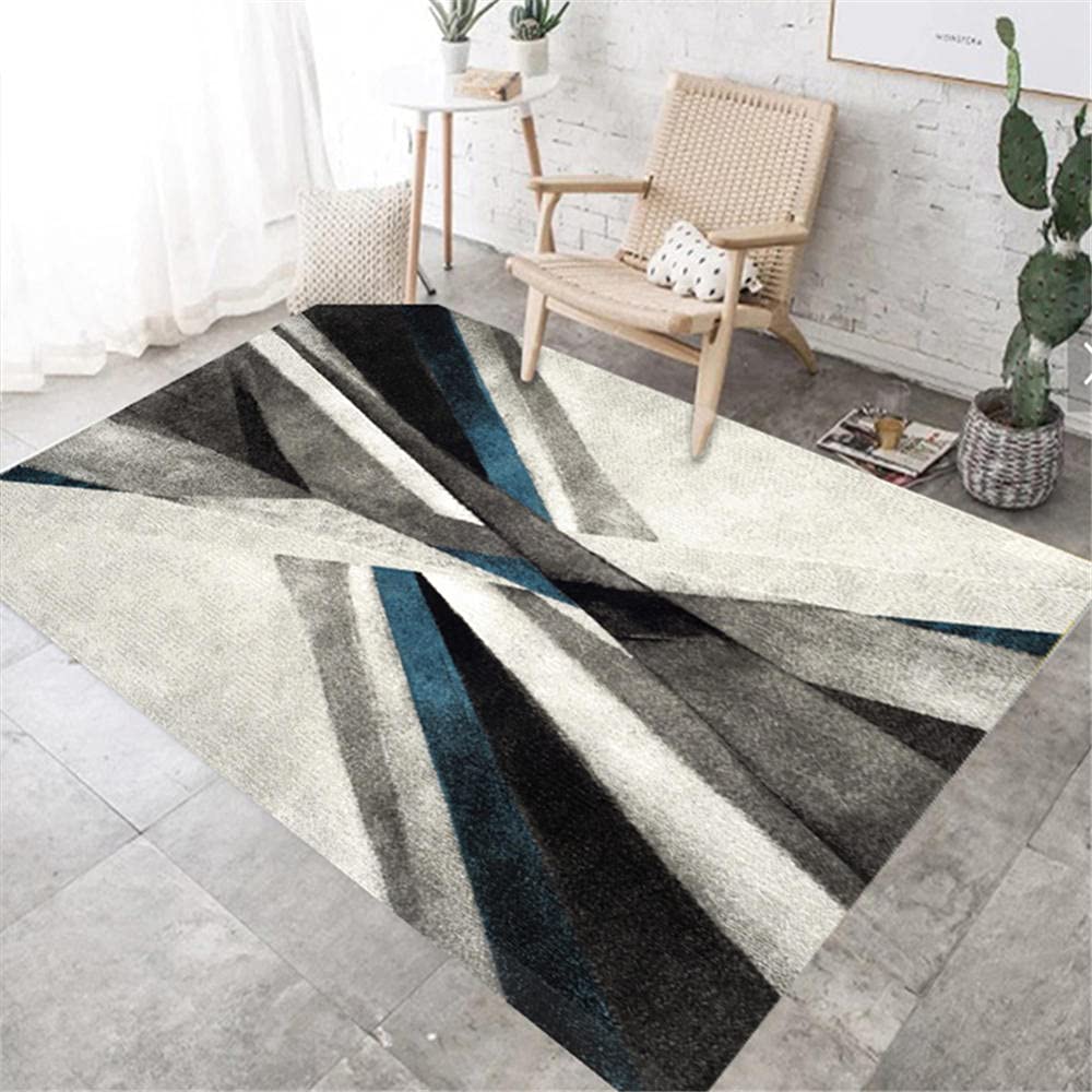 2' x 3' Abstract Z2081 Washable Area Rug - Non-Slip Living Room Rug, Bedroom Carpet, Kitchen Mat & Outdoor Floor Covering | Perfect for Home Decor, Dorm Rooms & Patio Use