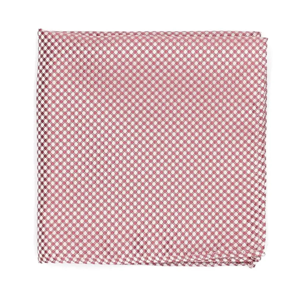 LA Smith Dusky Rose Textured Plain Hank - Premium Cotton Handkerchief for Men & Women - Perfect for Weddings, Gifts, and Everyday Elegance