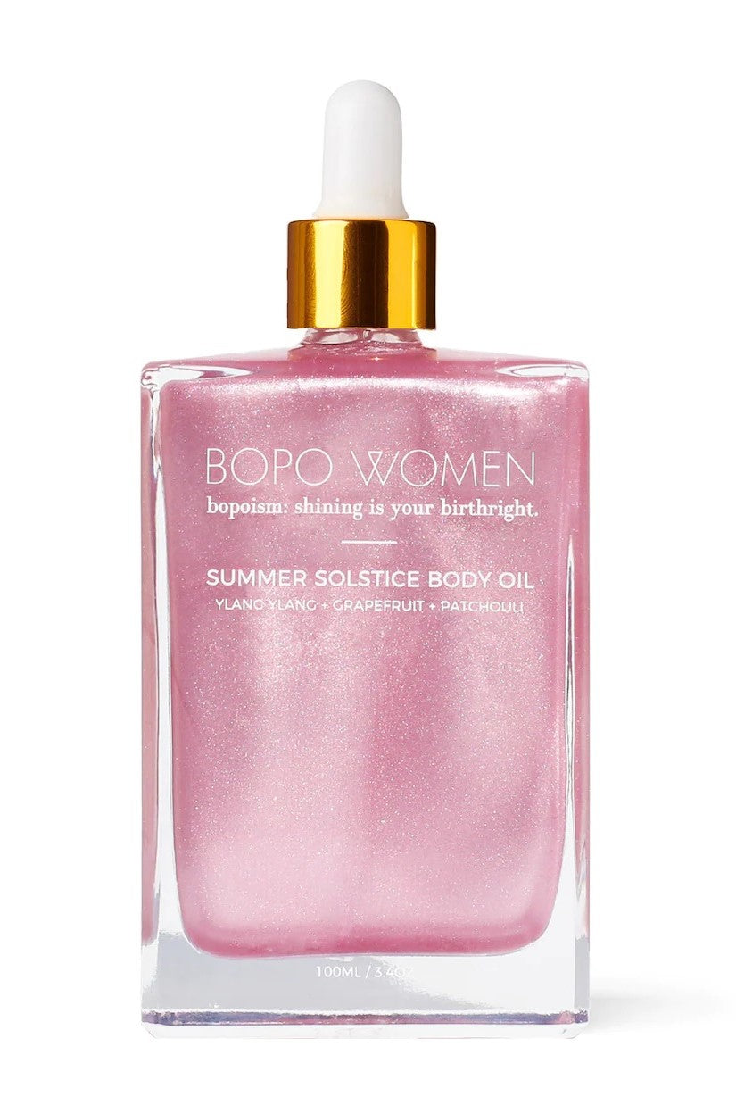 Summer Solstice Body Oil - Pink | Hydrating & Glowing Skin Care for Summer | Perfect for Beach Days, Vacations & Self-Care Routines