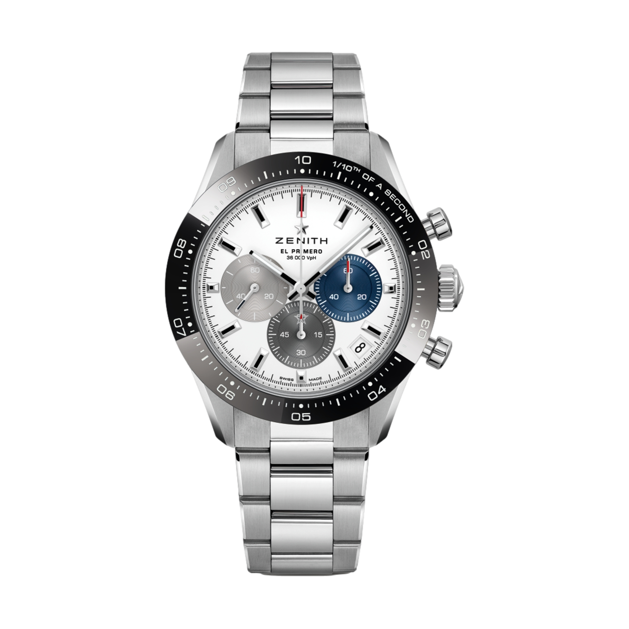Chronomaster Sport White Stainless Steel Bracelet Watch - Luxury Timepiece for Men, Perfect for Business, Casual & Formal Occasions