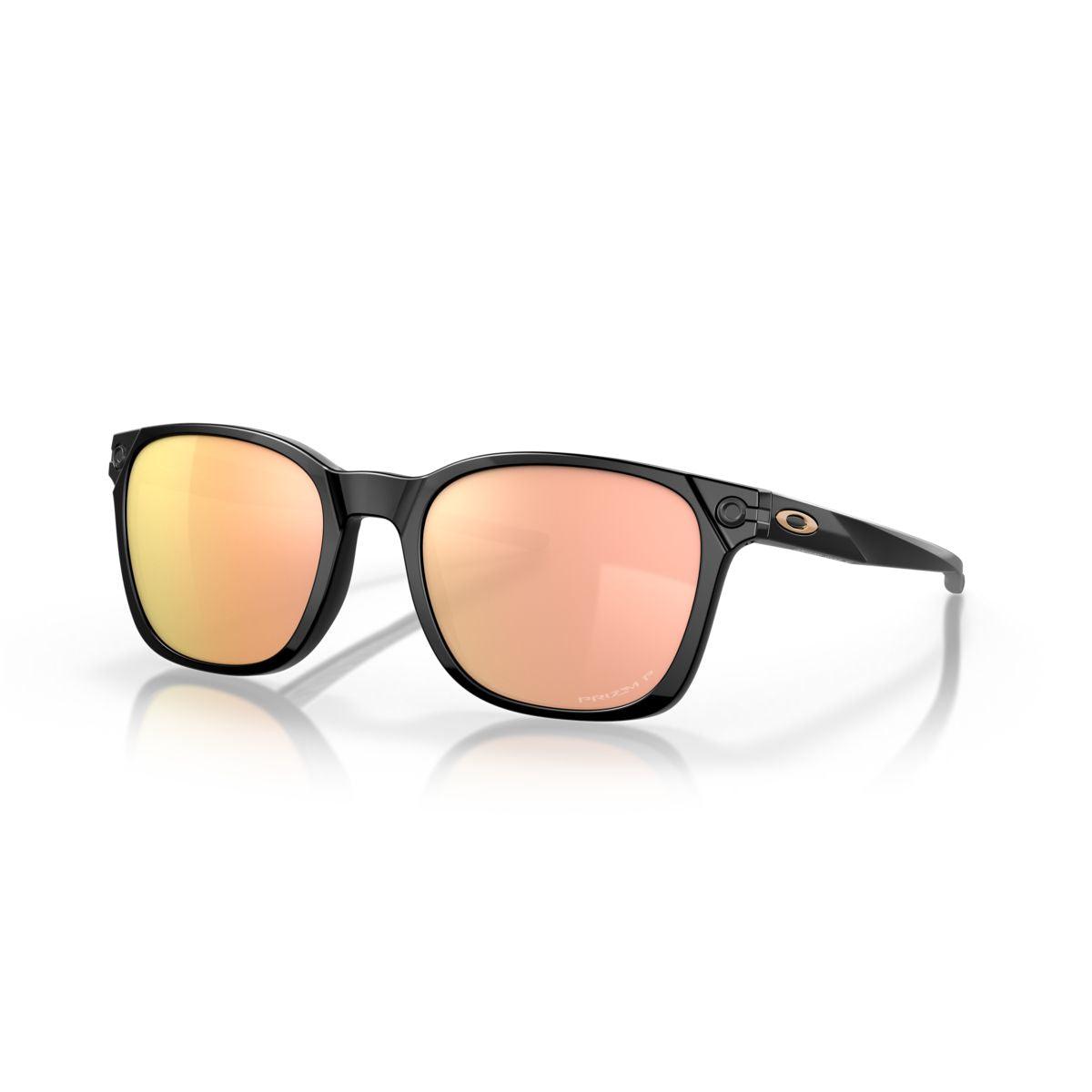 Oakley Ojector Sunglasses Polished Black Frame with Prizm Rose Gold Polarized Lenses - Model 0OO9018 901806 - Perfect for Running, Cycling & Outdoor Sports