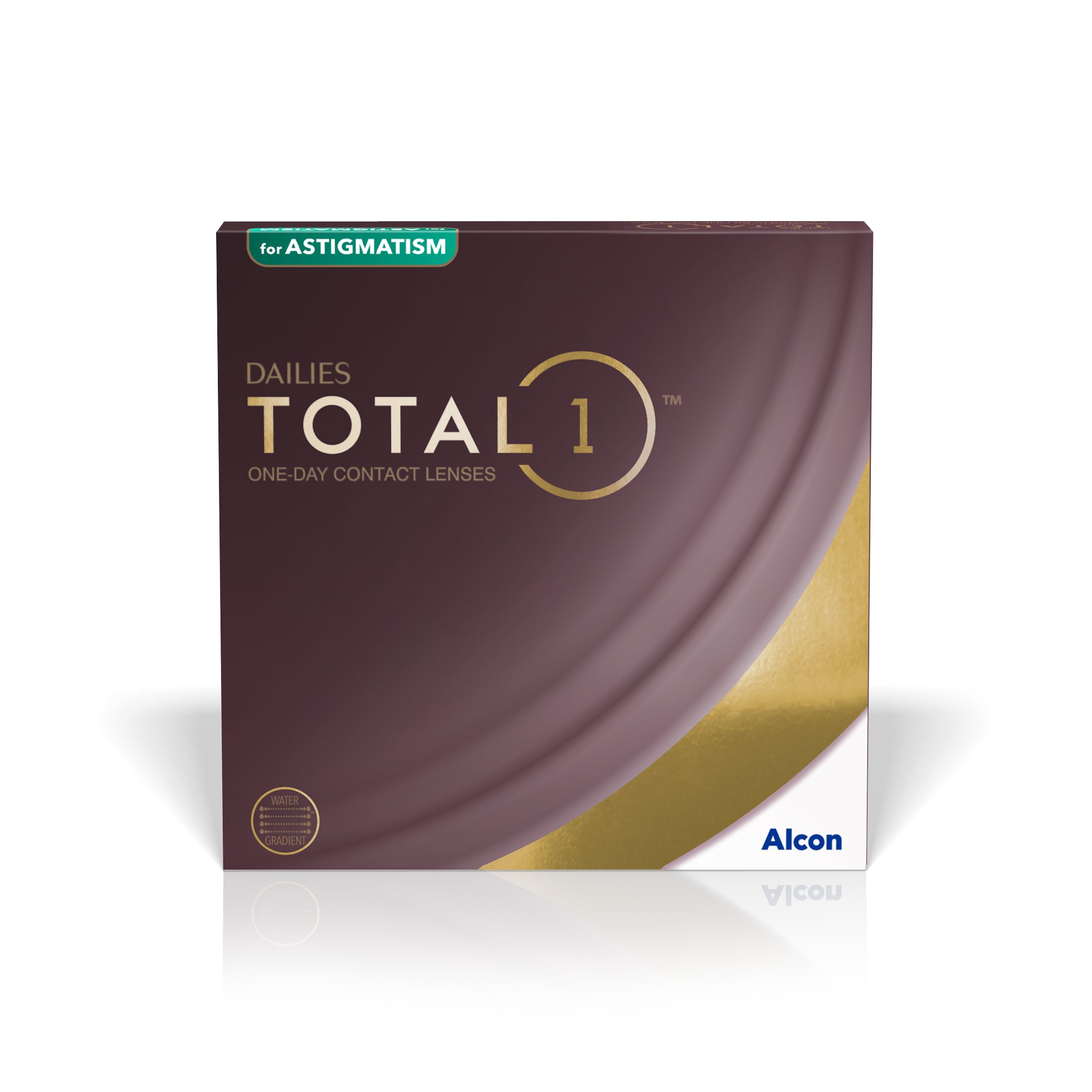 DAILIES TOTAL1 Contact Lenses for Astigmatism - 90 Pack (Monthly Supply) | Premium Comfort for Active Lifestyles & All-Day Wear