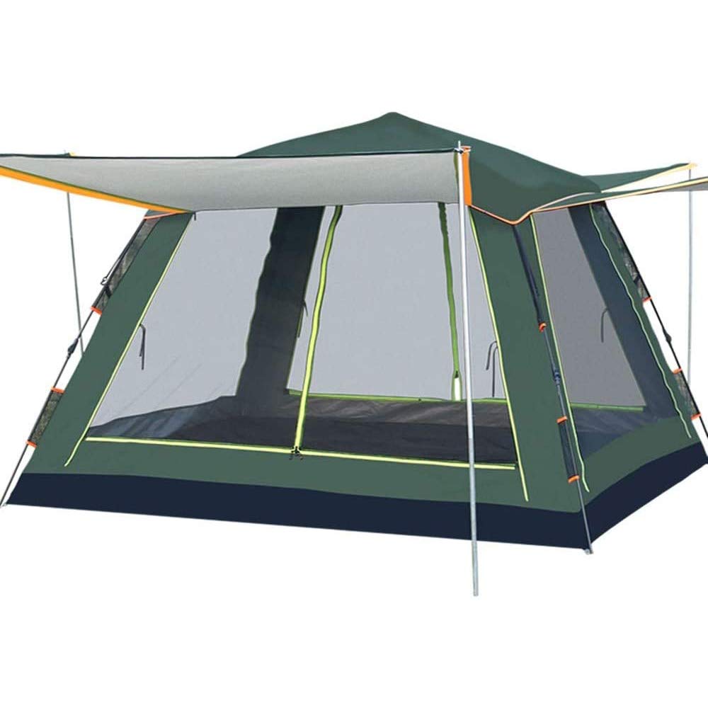 Premium HnF Camping Tent - Waterproof Cabin Tent with Advanced Ventilation Design, Easy Setup & Cleaning for 3-4 People - Perfect for Family Camping, Hiking & Outdoor Adventures