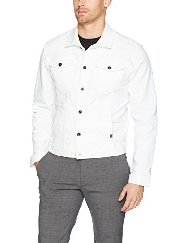 Calvin Klein Men's Denim Trucker Jacket - Classic Slim Fit Denim Jacket for Men - Casual & Stylish Outerwear for Everyday Wear, Date Night, and Weekend Outings