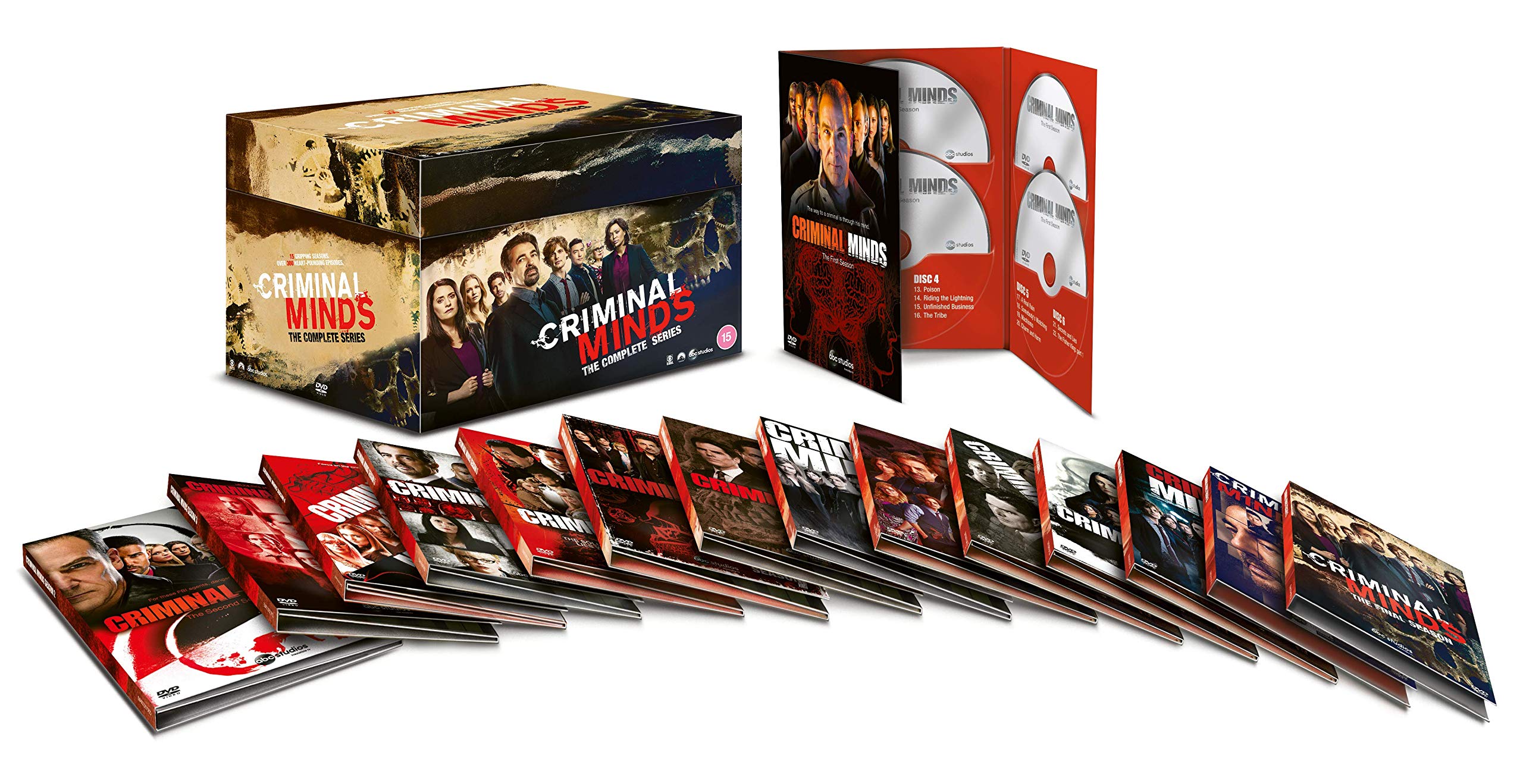 Criminal Minds Seasons 1-15 Complete DVD Box Set [2020] | Binge-Worthy Crime Drama Series | Perfect for Home Entertainment & Gift Giving