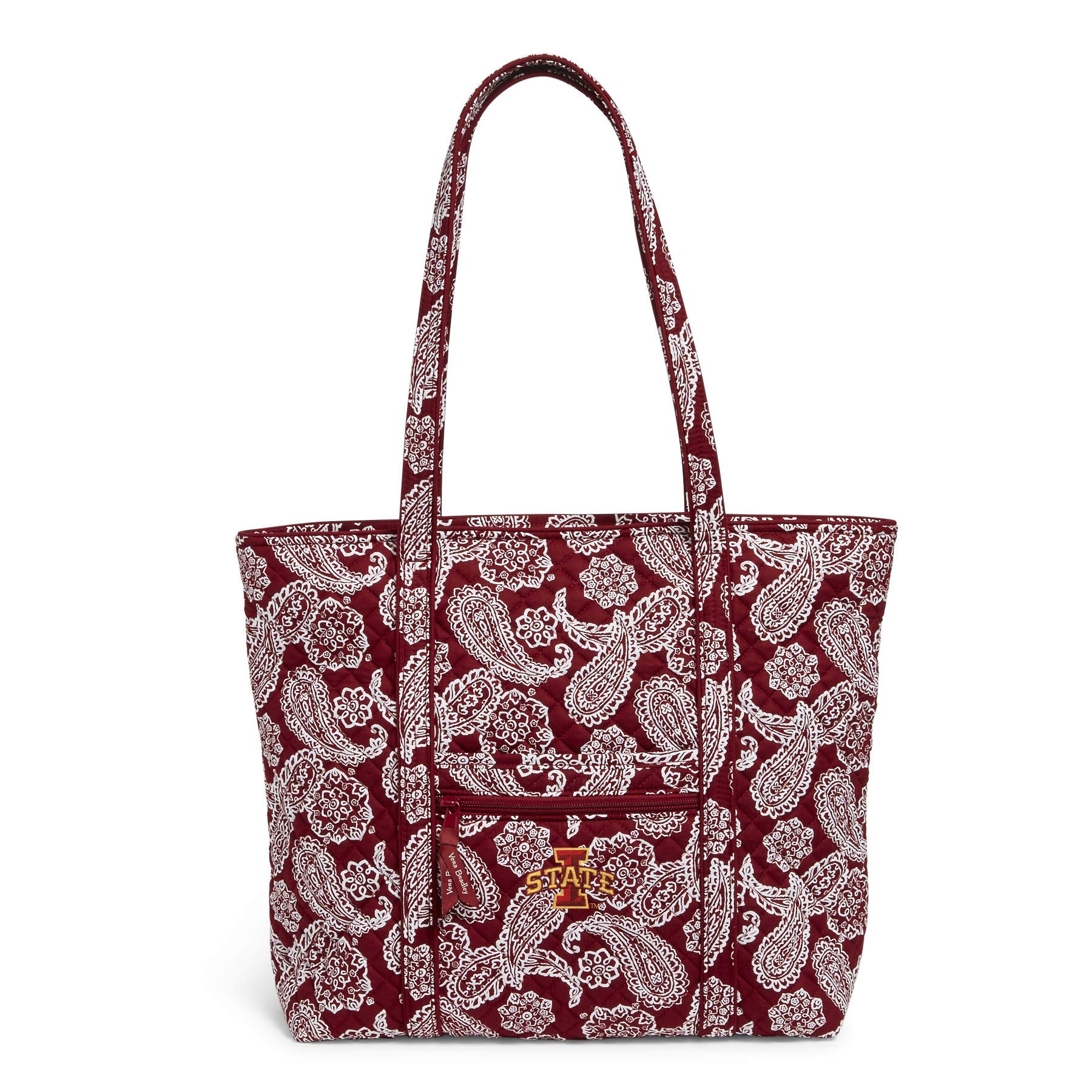 Vera Bradley Cotton Collegiate Vera Tote Bag - Multiple Team Designs | Durable School & Work Tote for Women | Perfect for College, Office & Travel Accessories