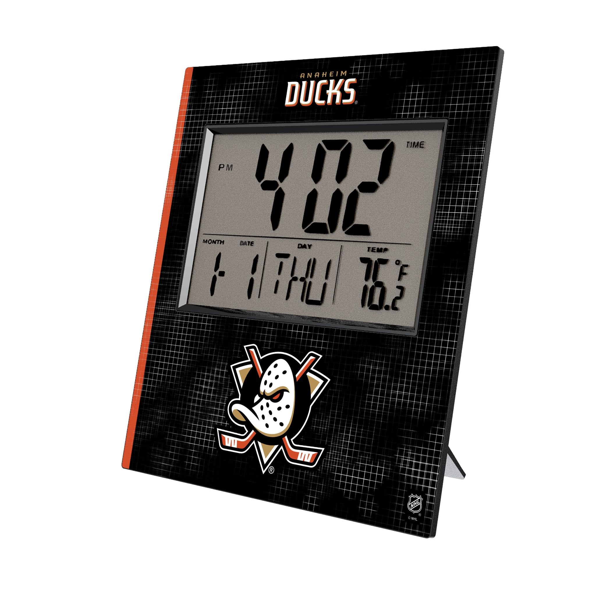 Anaheim Ducks NHL Hockey Team Themed Wall Clock - Silent Non-Ticking Decor for Home, Office, or Game Room - Perfect Gift for Hockey Fans
