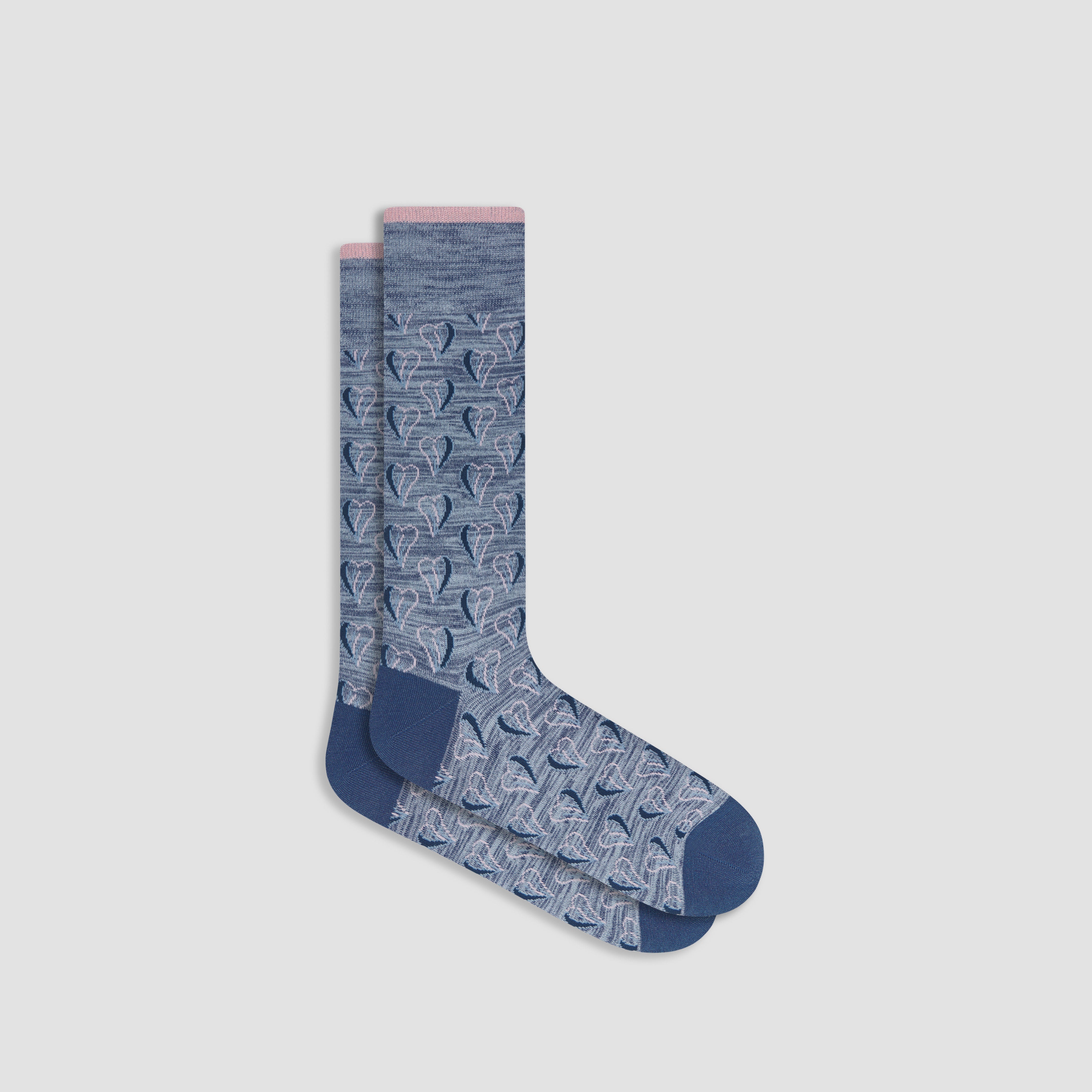 Heart Print Mid Calf Socks for Women - Comfortable Cotton Blend Casual Socks for Everyday Wear, Workout & Fashion Outfits
