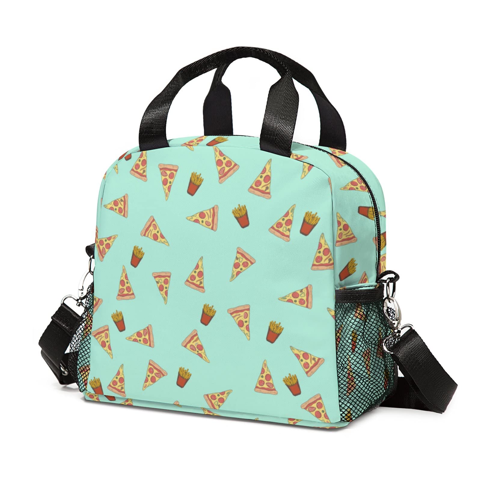 **Insulated Lunch Bag for Women & Girls - Leakproof Cooler Bag with Adjustable Shoulder Strap | Reusable, Portable & Wear-Resistant for Pizza, French Fries & Frozen Meals | Perfect for Work, School & Picnics**