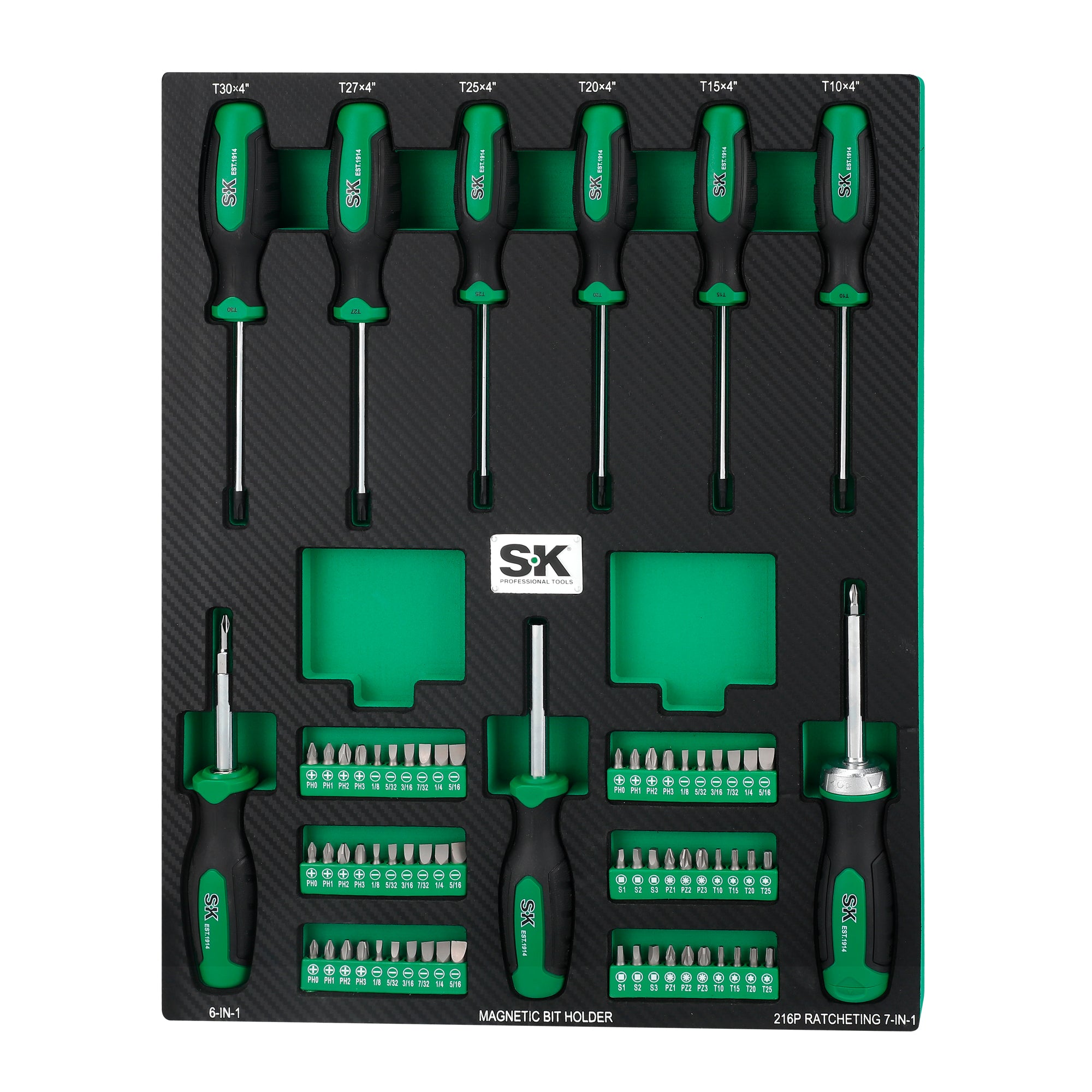 69-Piece Dual Material Screwdriver Set with Magnetic Bit Holder - Professional Home & Auto Repair Tool Kit for DIY Projects and Electronics Assembly