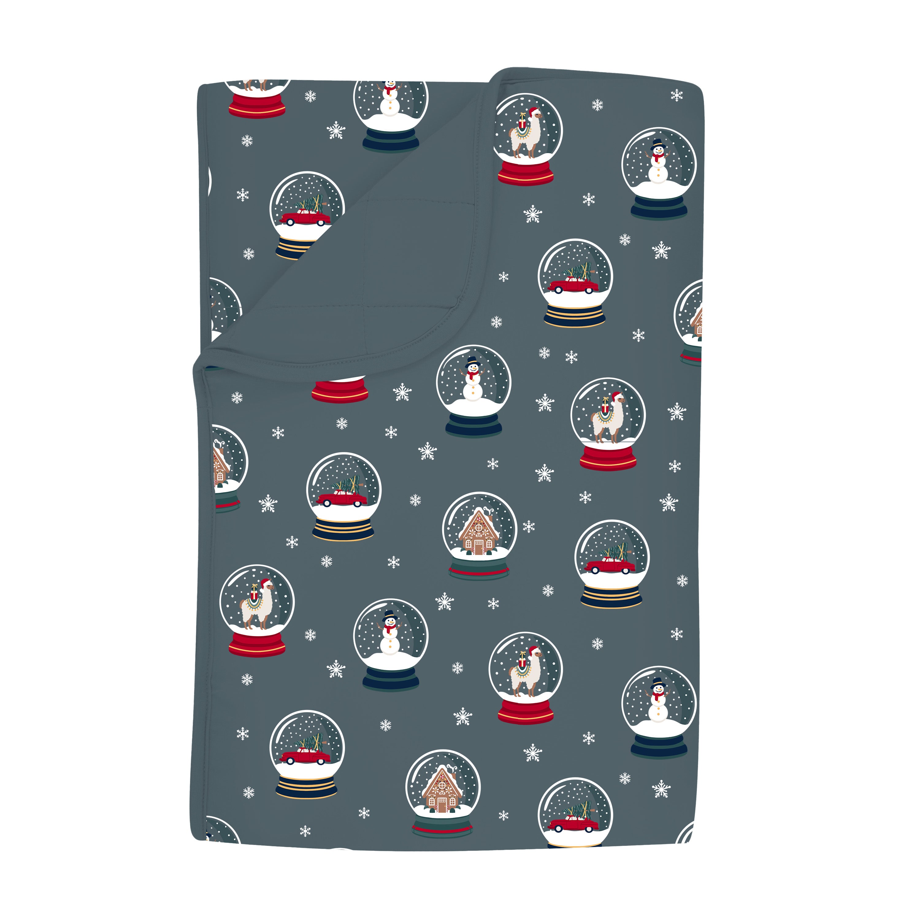 Soft and Cozy Toddler Blanket with Snow Globe Print - Perfect for Nursery, Bedtime & Winter Snuggles