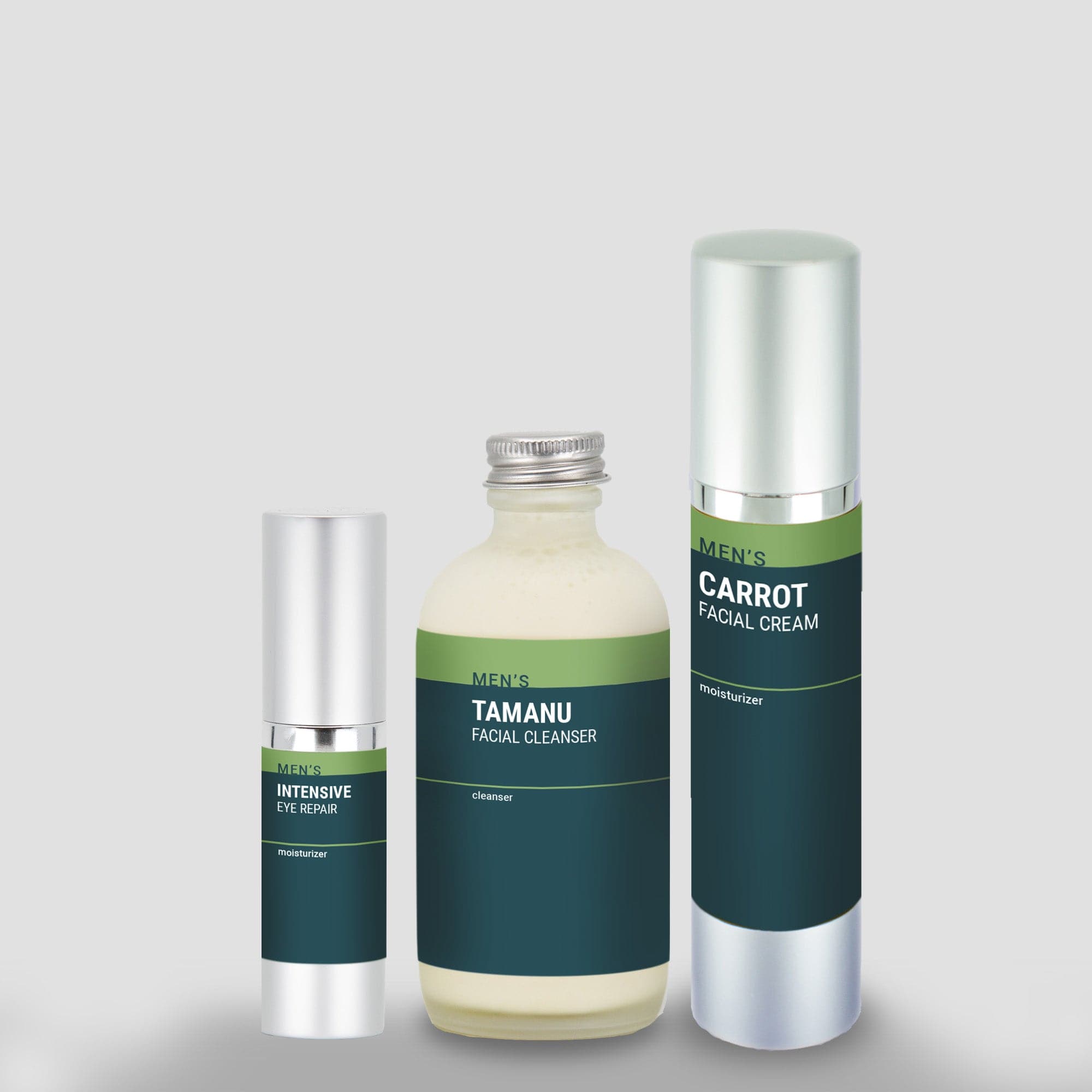 Best Men's 3-Step Facial Care Set - Cleanser, Toner & Moisturizer for Healthy Skin | Daily Skincare Routine for Men