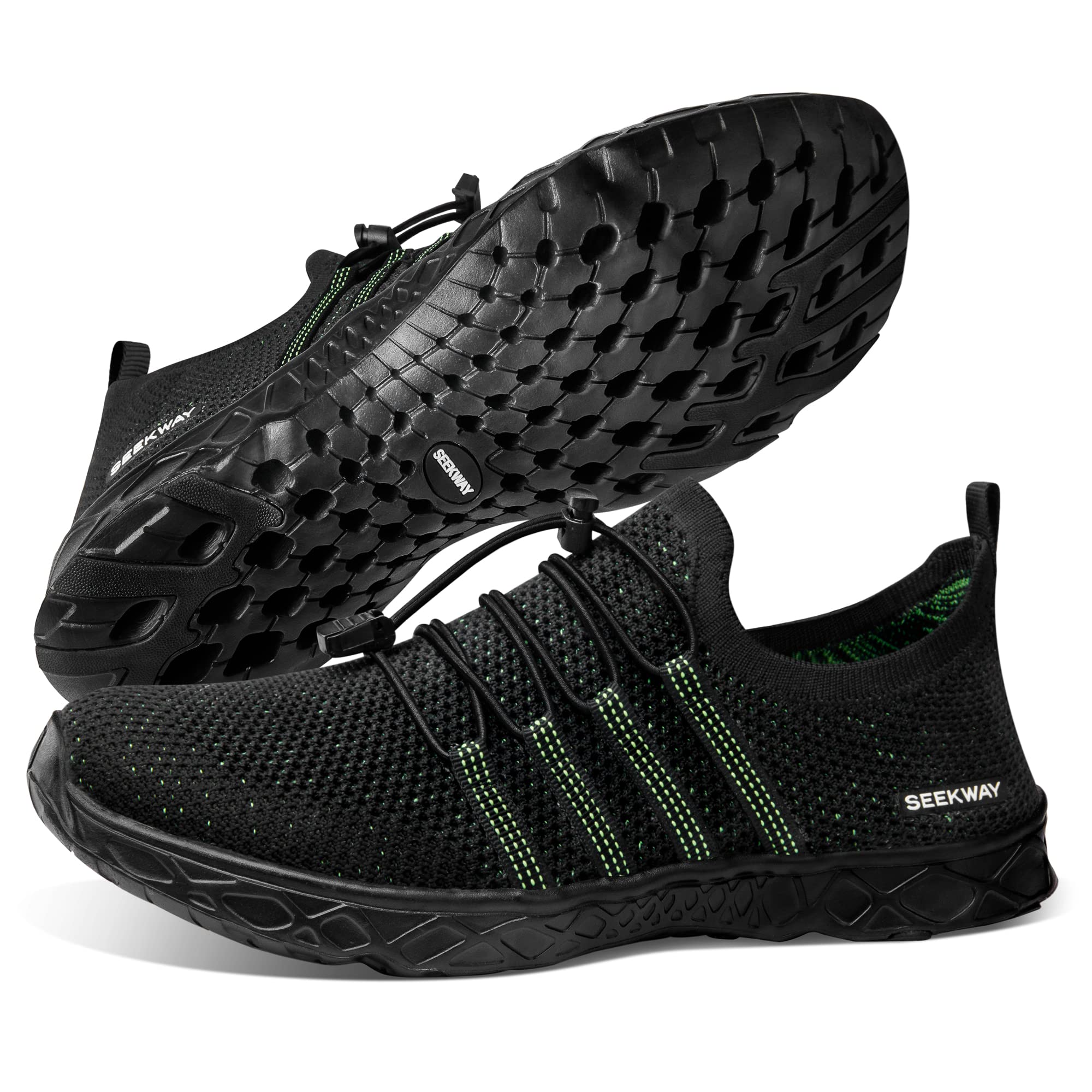 SEEKWAY Men's Quick Dry Water Shoes - Barefoot Aqua Shoes for Beach Walking, Kayaking, Boating & Water Sports | Lightweight & Comfortable for Swimming, Surfing & Outdoor Activities (Model: SP006)