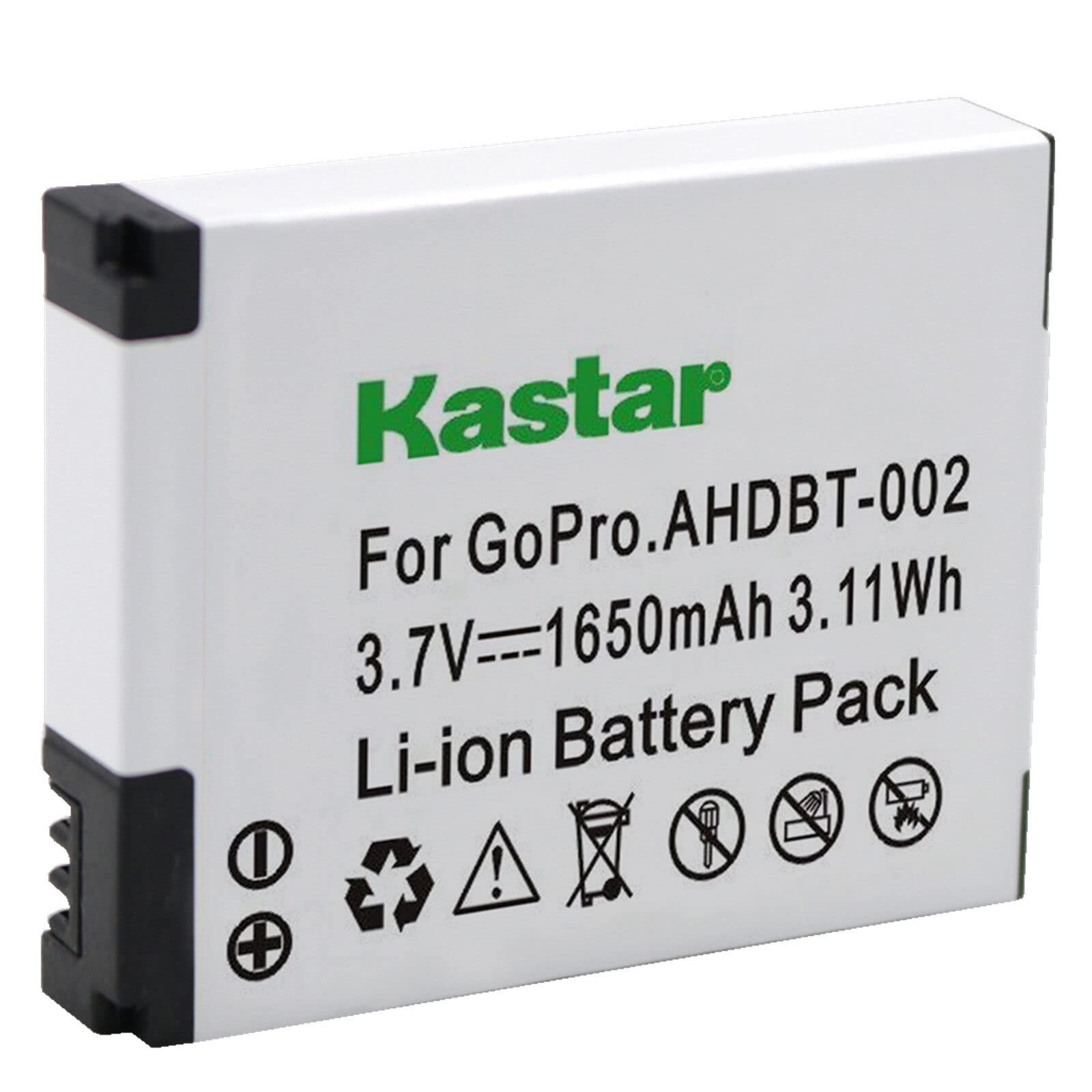 Kastar AHDBT-002 Replacement Battery (1-Pack) for GoPro AHDBT-001, AHDBT-002 - Compatible with GoPro HD HERO1, HERO2 & Original HD Hero Cameras - Perfect for Outdoor Adventures, Travel Vlogging & Action Sports