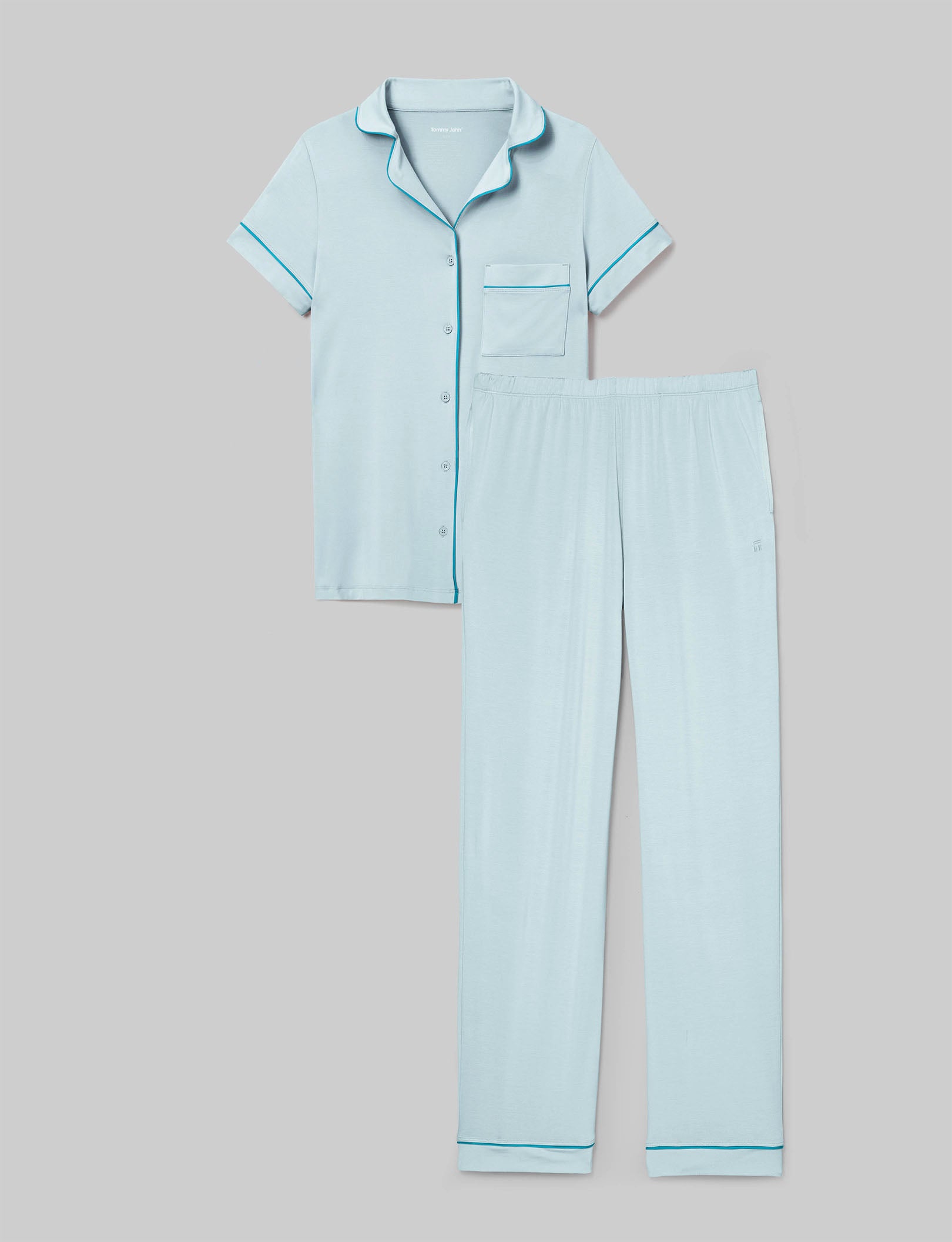 Women's Comfortable Downtime Pajama Set - Soft Sleepwear Top & Pants for Lounge & Relaxation at Home