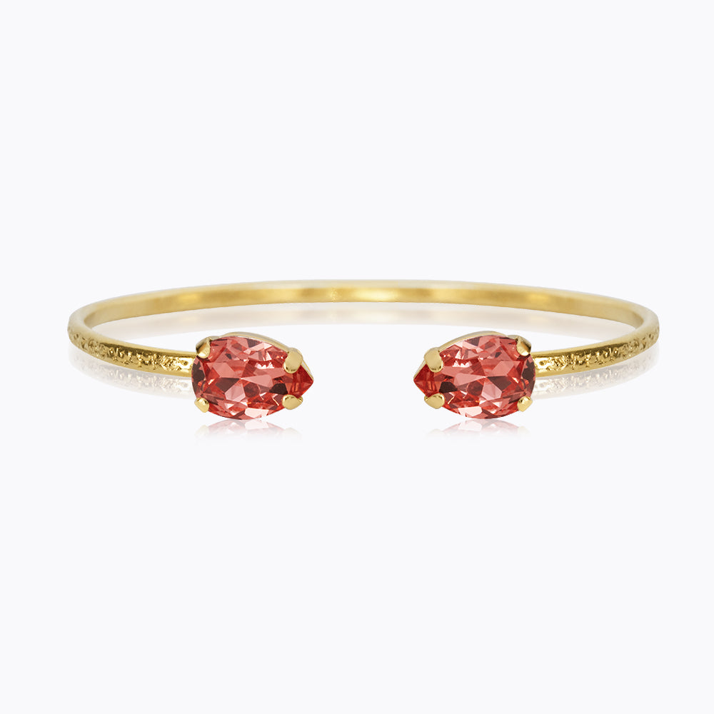 Rose Peach Petite Drop Bracelet - Elegant Dainty Jewelry for Women - Perfect for Weddings, Date Nights & Special Occasions